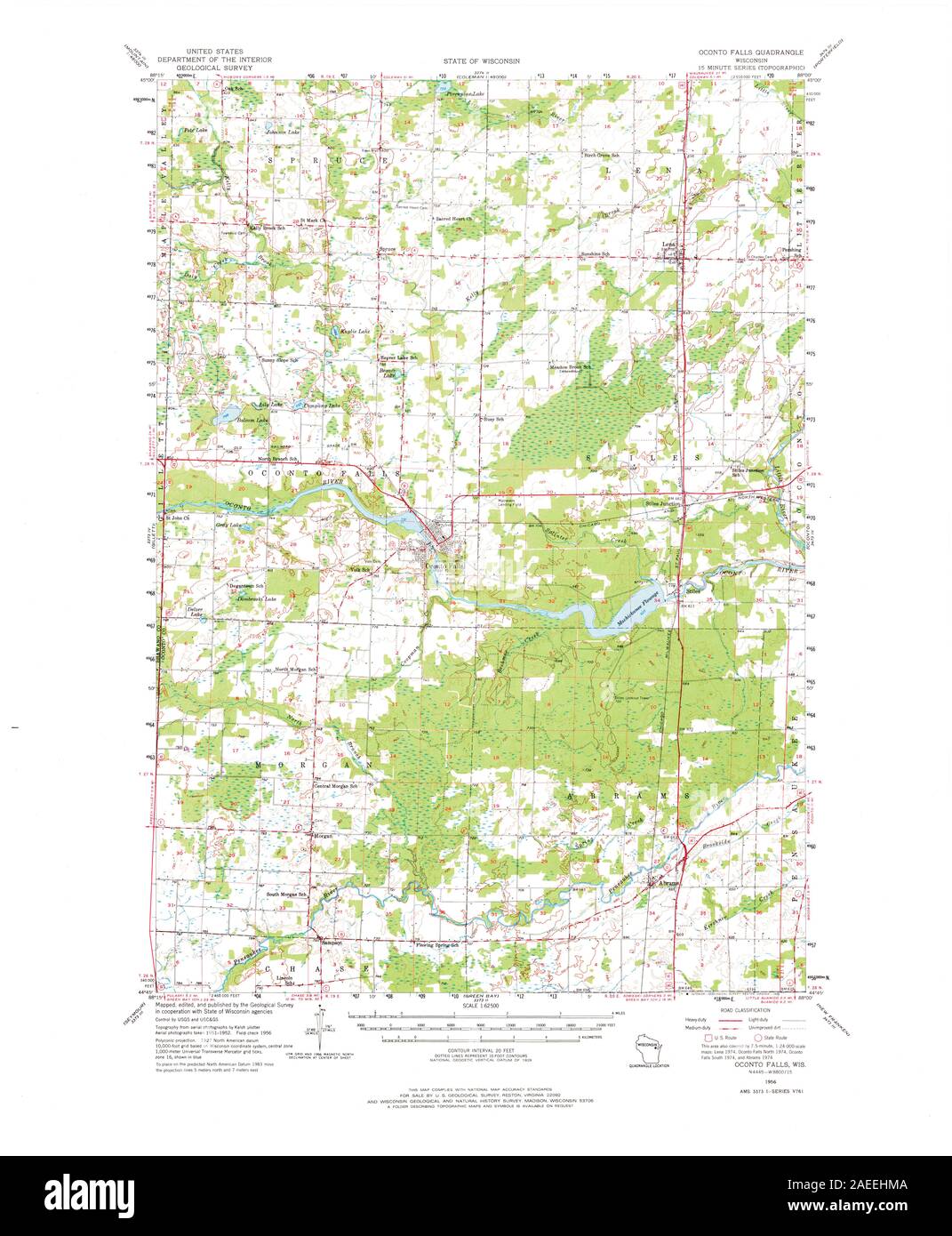 Map of oconto hires stock photography and images Alamy