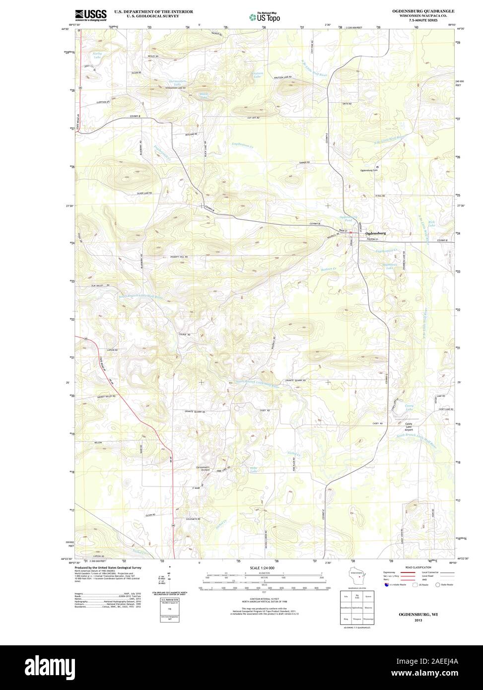 Ogdensburg map hires stock photography and images Alamy