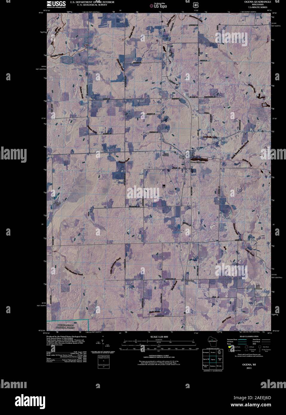 Map of ogema hires stock photography and images Alamy