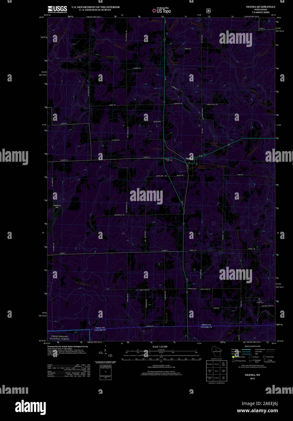 Map of ogema hires stock photography and images Alamy