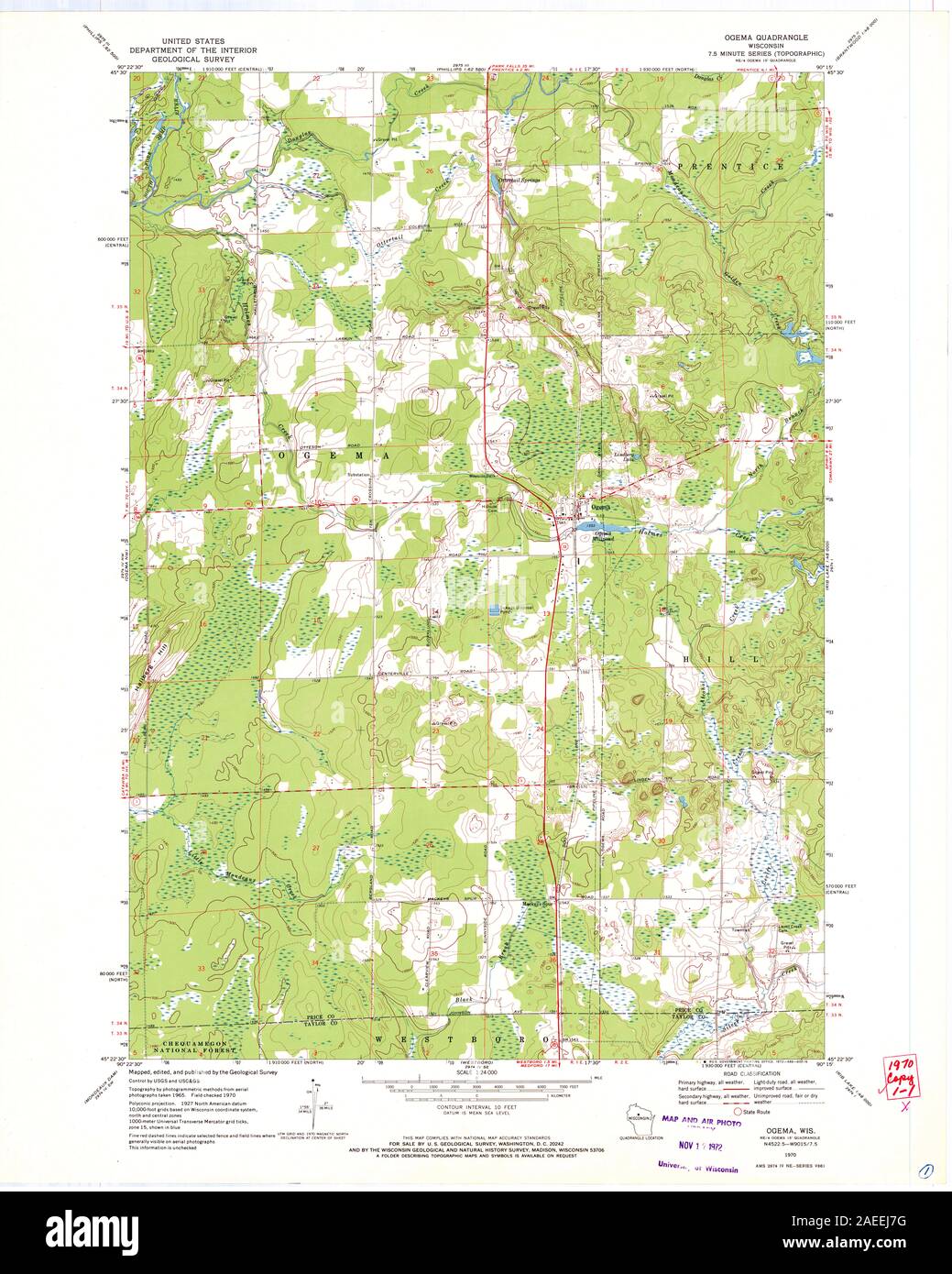 Map of ogema hires stock photography and images Alamy