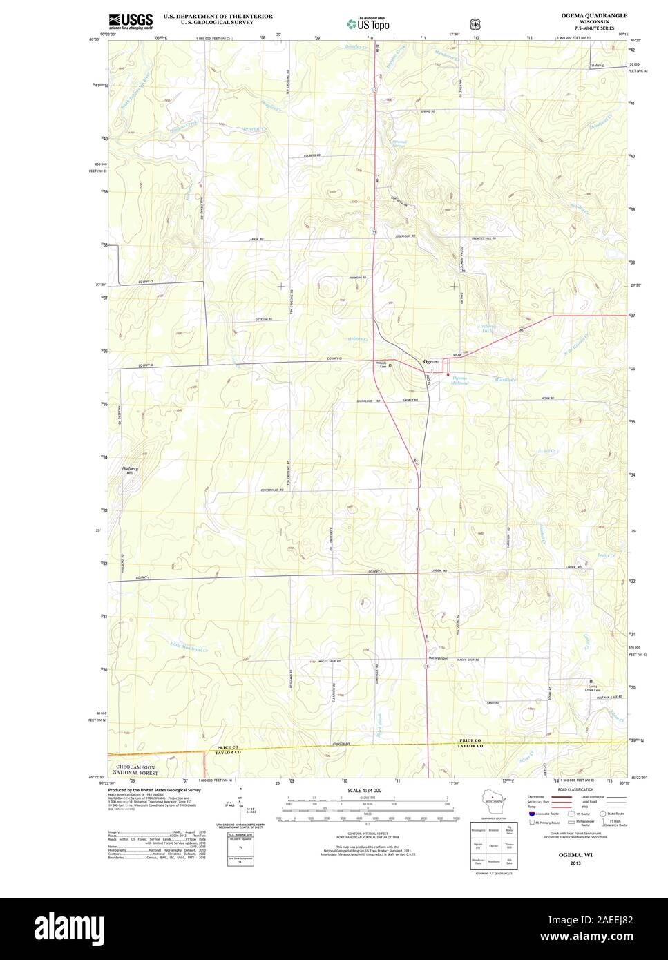 Map of ogema hires stock photography and images Alamy