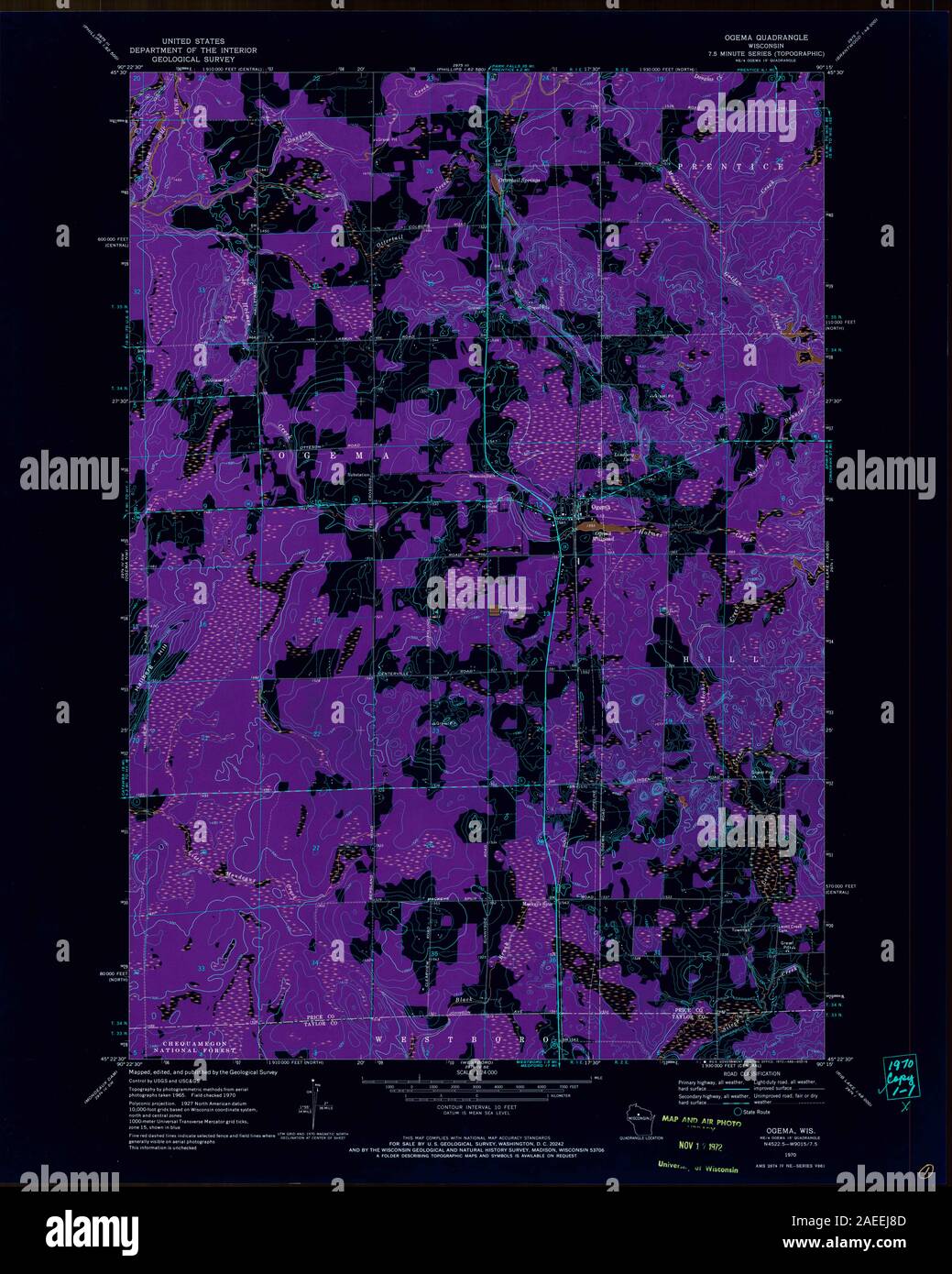 Map of ogema hires stock photography and images Alamy