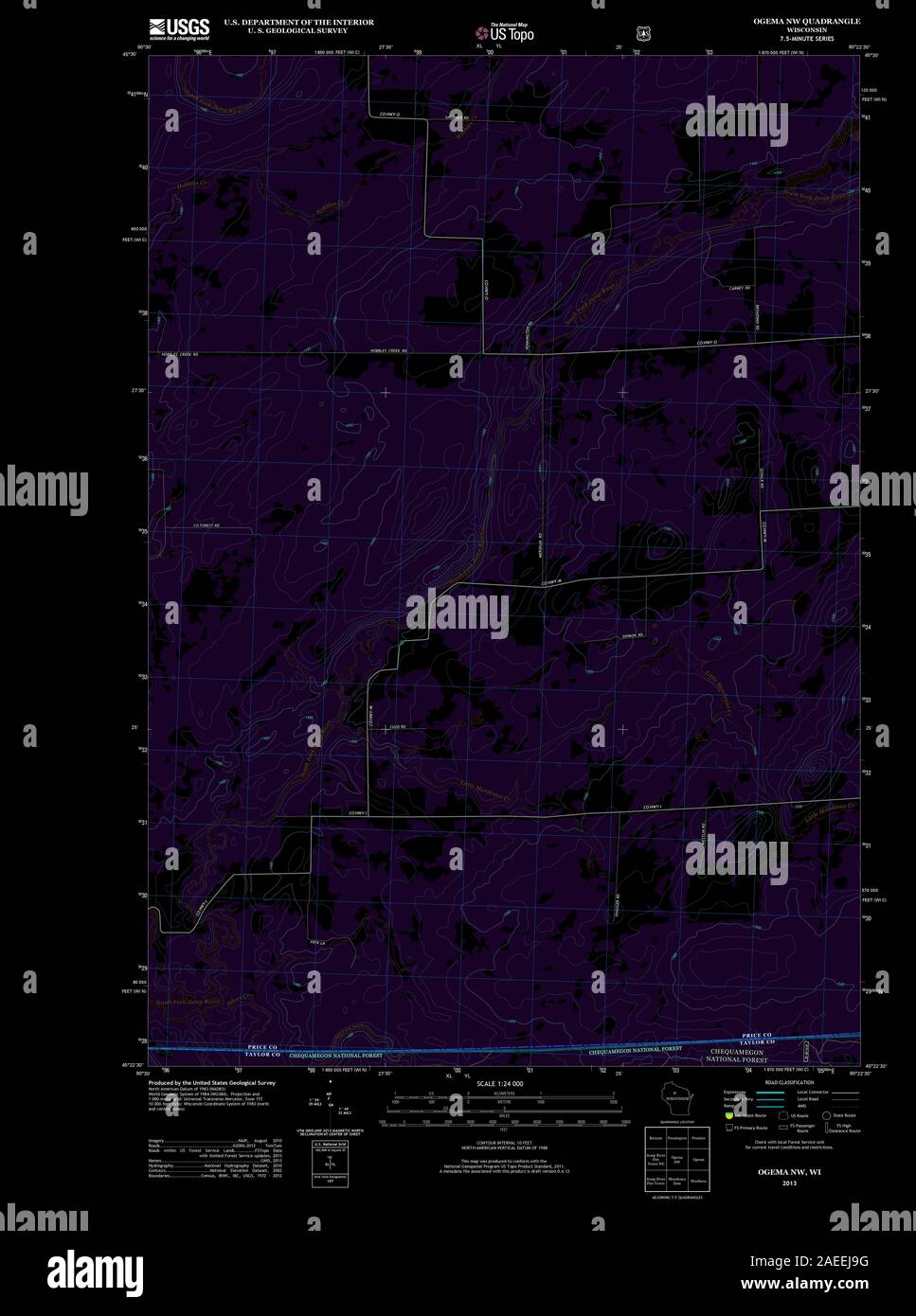 Map of ogema hires stock photography and images Alamy