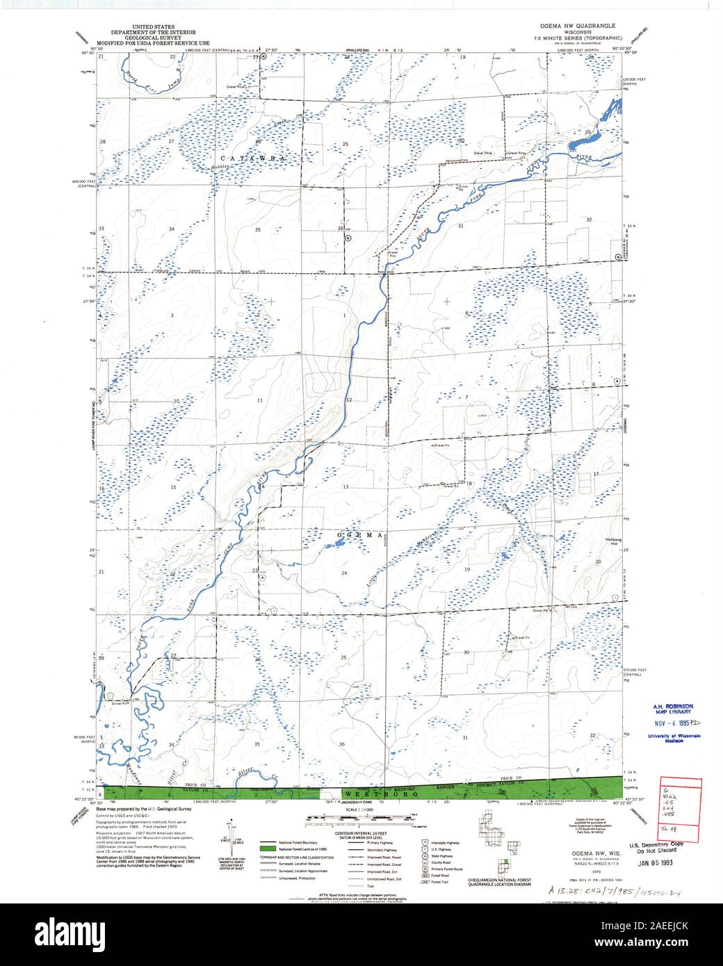 Map of ogema hires stock photography and images Alamy