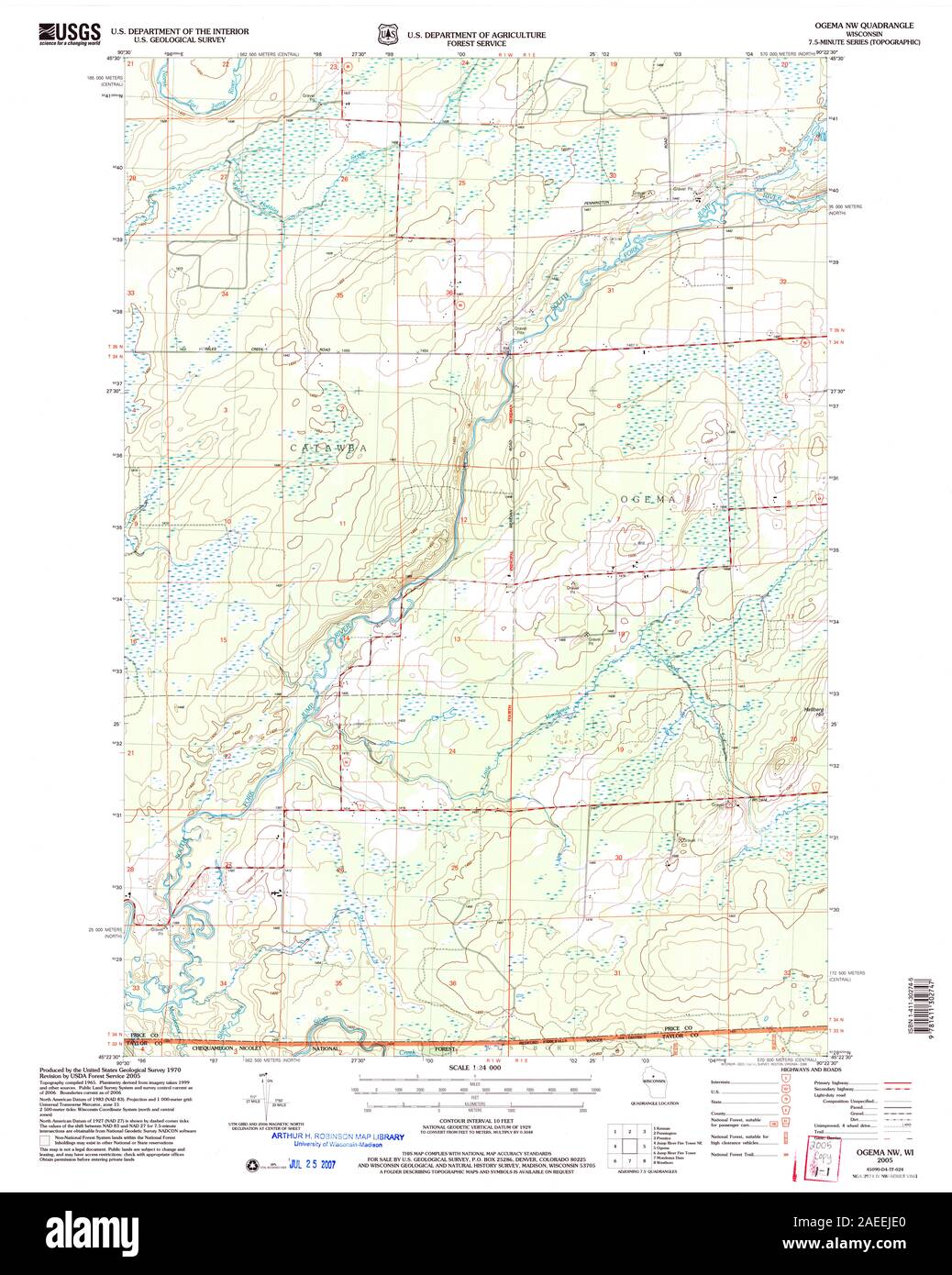 Map of ogema hires stock photography and images Alamy