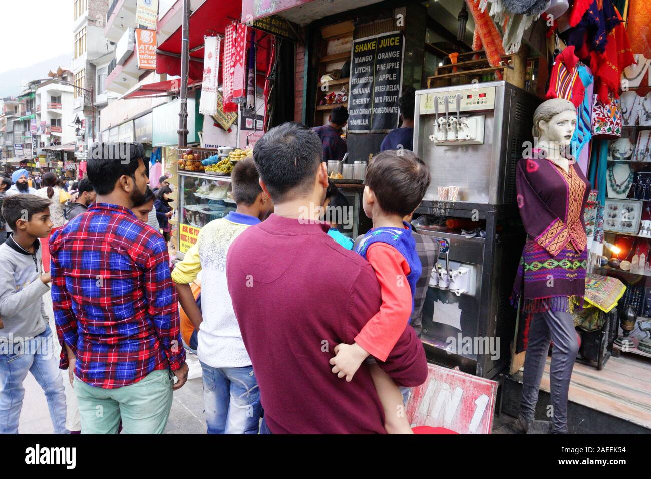 Mannequin in market, Manali, Himachal Pradesh, India, Asia Stock Photo