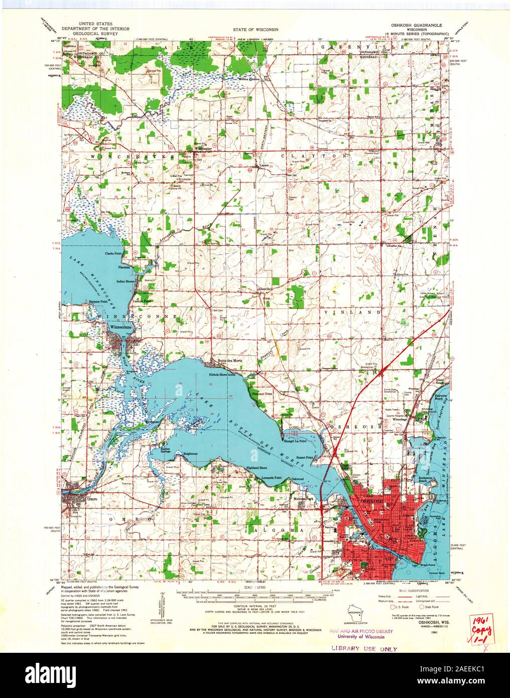 Map of oshkosh Cut Out Stock Images & Pictures Alamy
