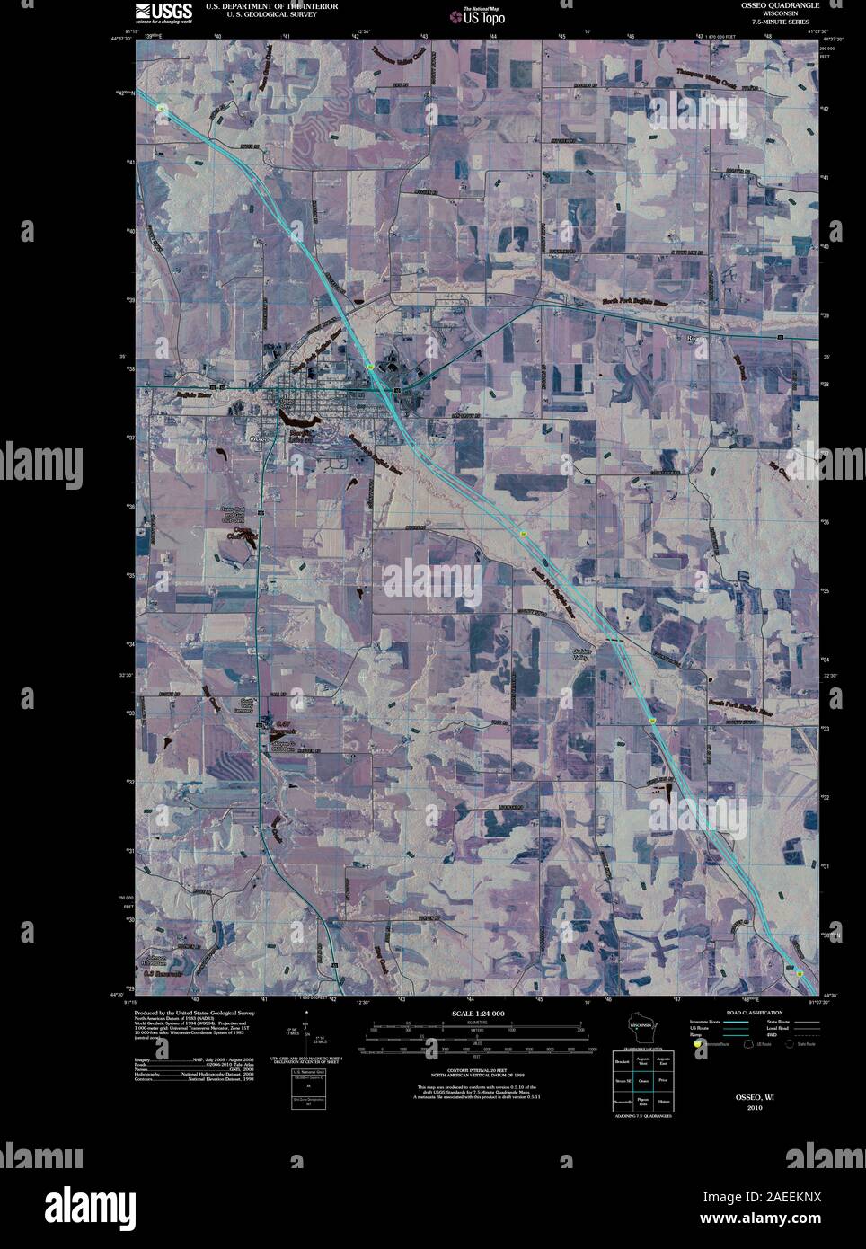 Map of osseo hires stock photography and images Alamy