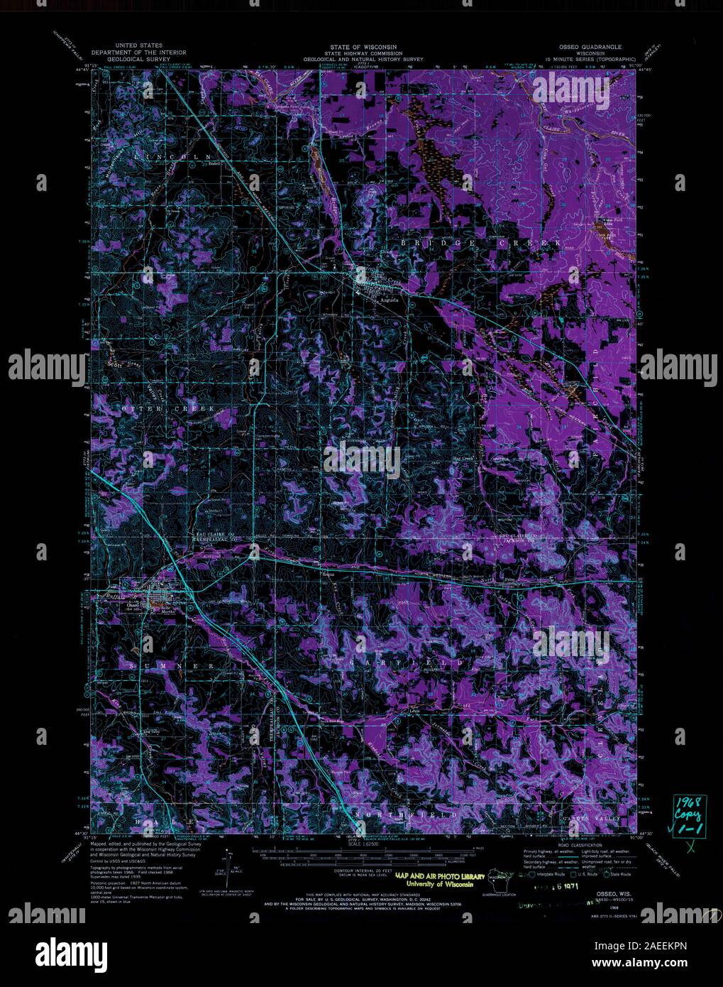 Map of osseo hires stock photography and images Alamy