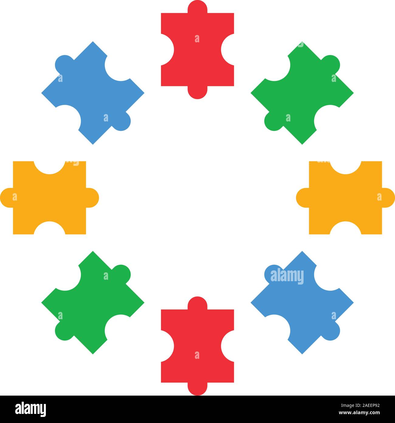 Autism icon design template vector isolated illustration Stock Vector