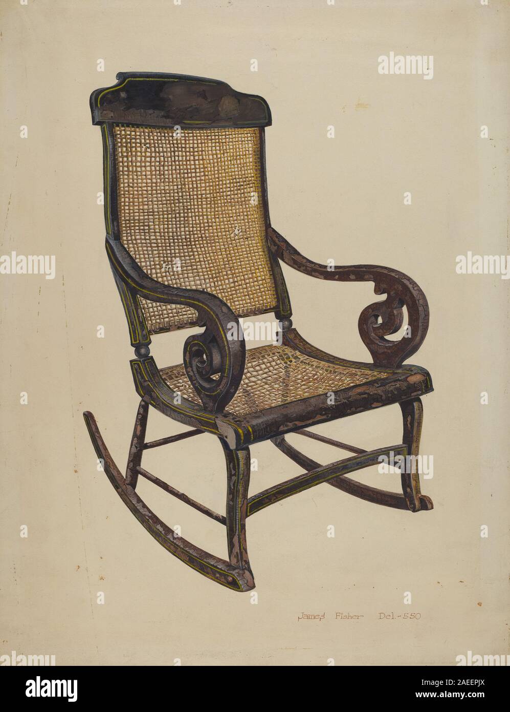 James Fisher, Rocking Chair, c 1942 Rocking Chair; circa 1942 date ...