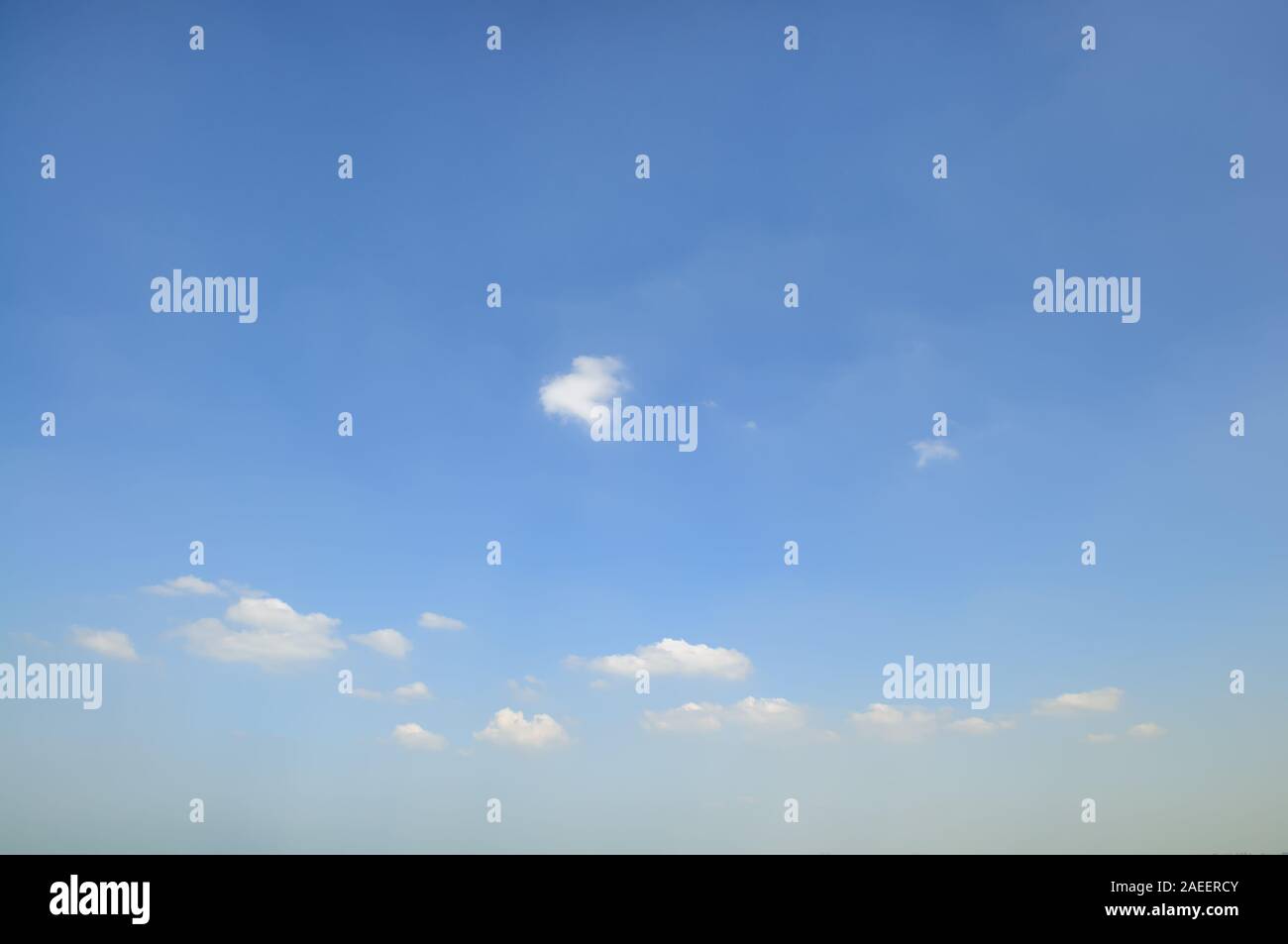 Blue sky and soft clouds beautiful nature background Stock Photo