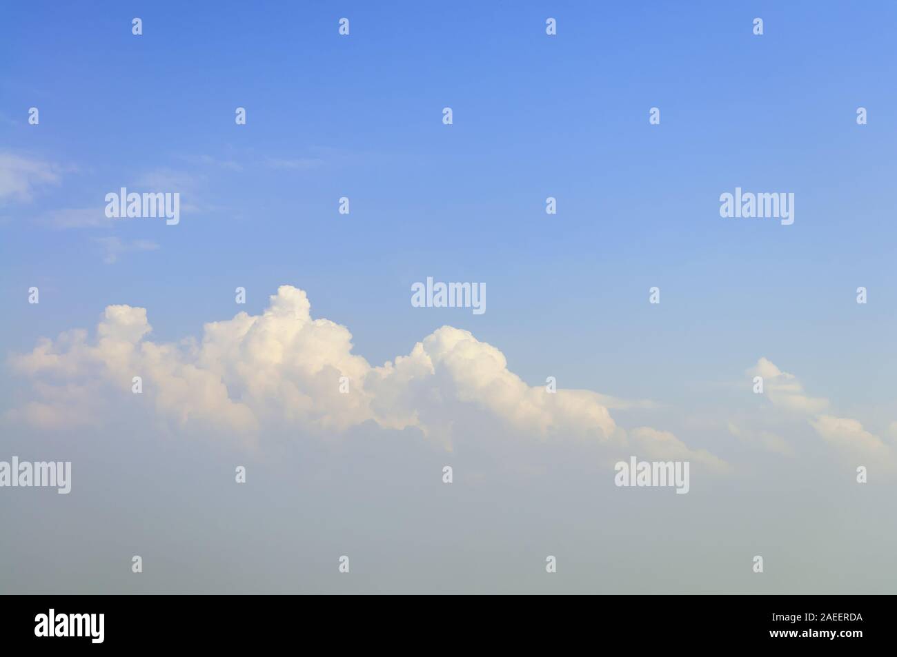 Blue sky and soft clouds beautiful nature background Stock Photo