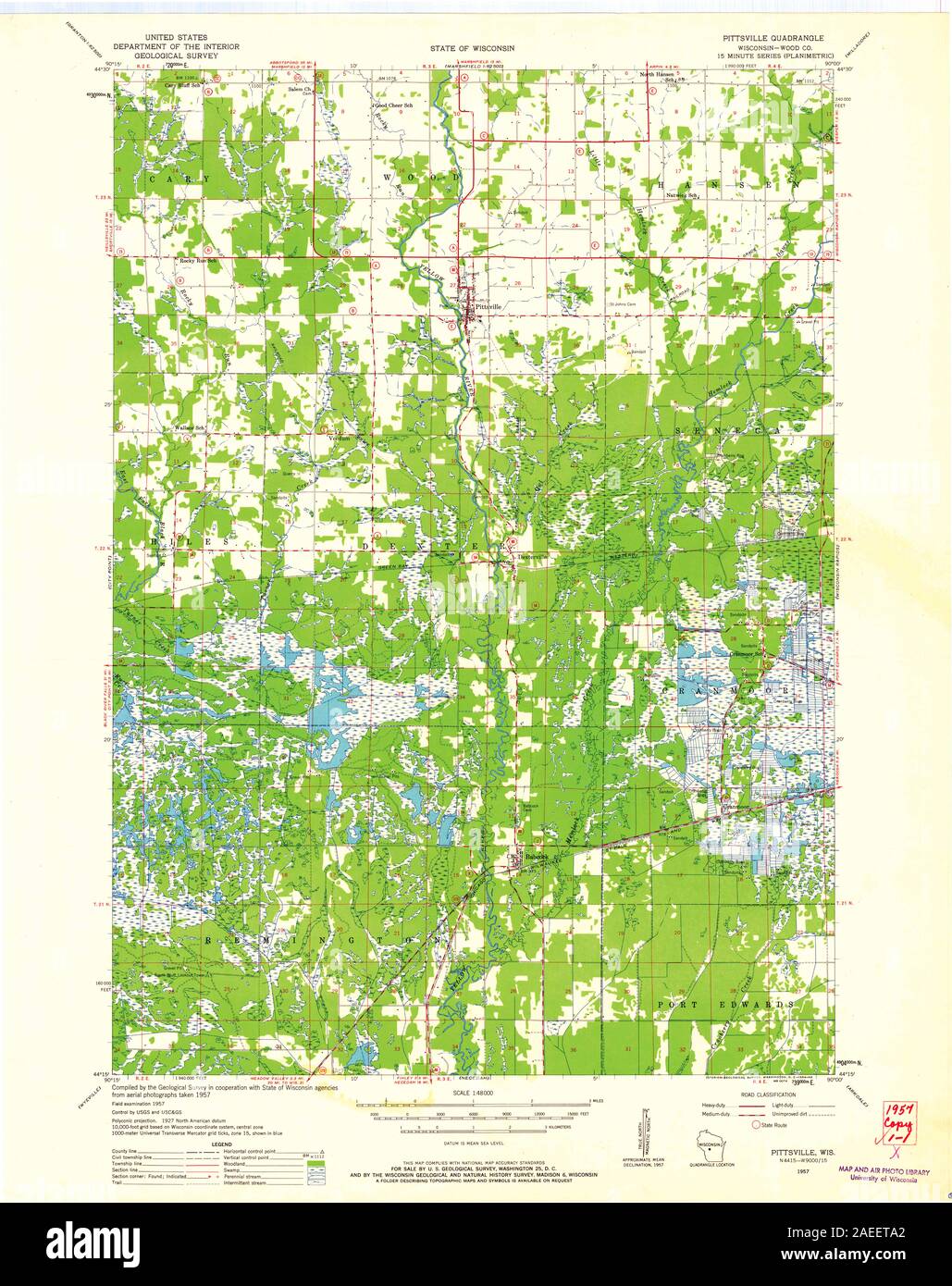 WI Pittsville 503467 1957 48000 Restoration Stock Photo Alamy