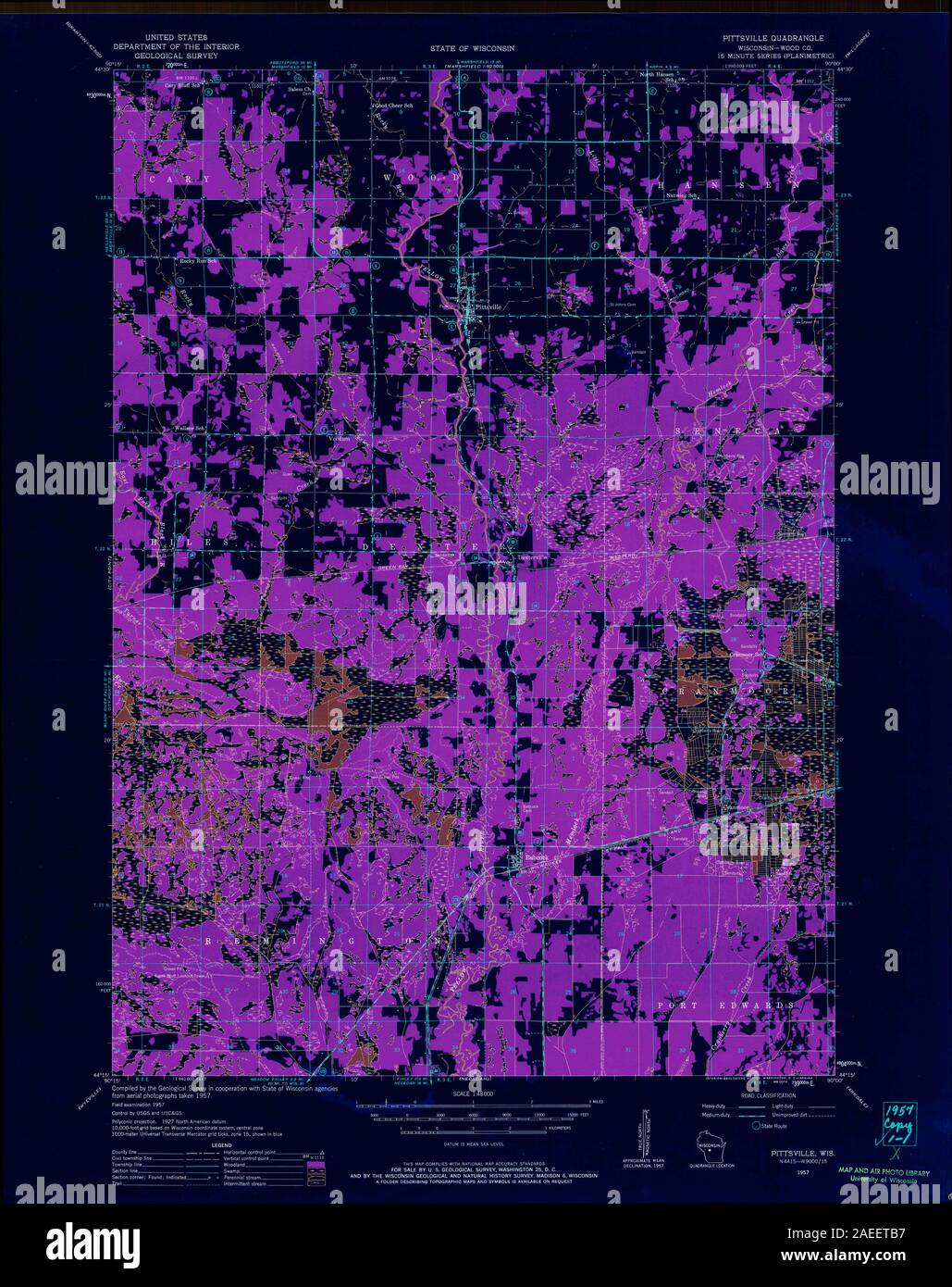 Map of pittsville hires stock photography and images Alamy