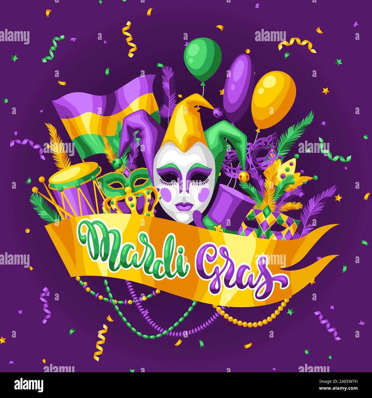 what is a mardi gras greeting