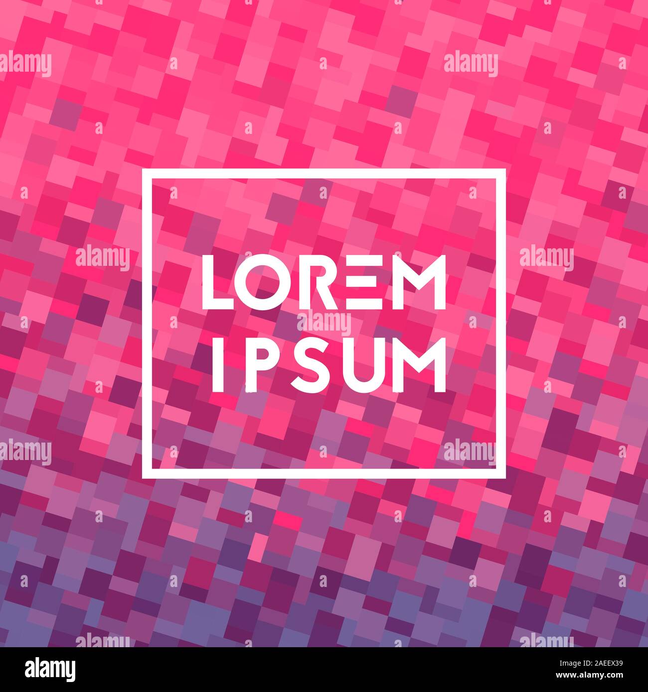 Background with geometry texture. Vector illustration. Gradient pink and purple. Stock Vector