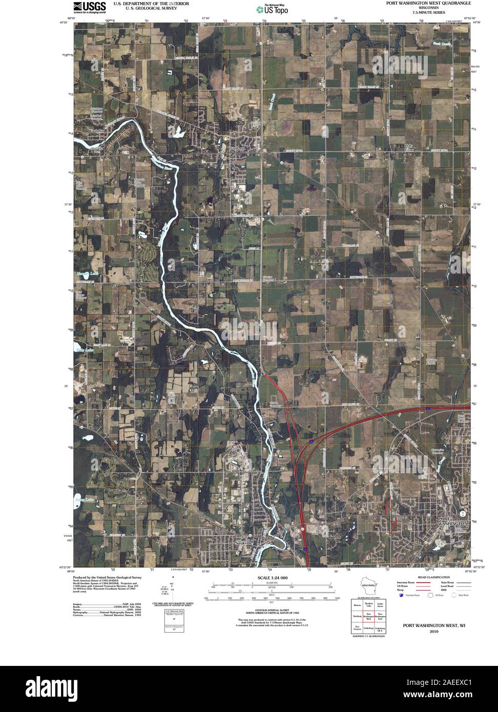 Map of port washington Cut Out Stock Images & Pictures Alamy