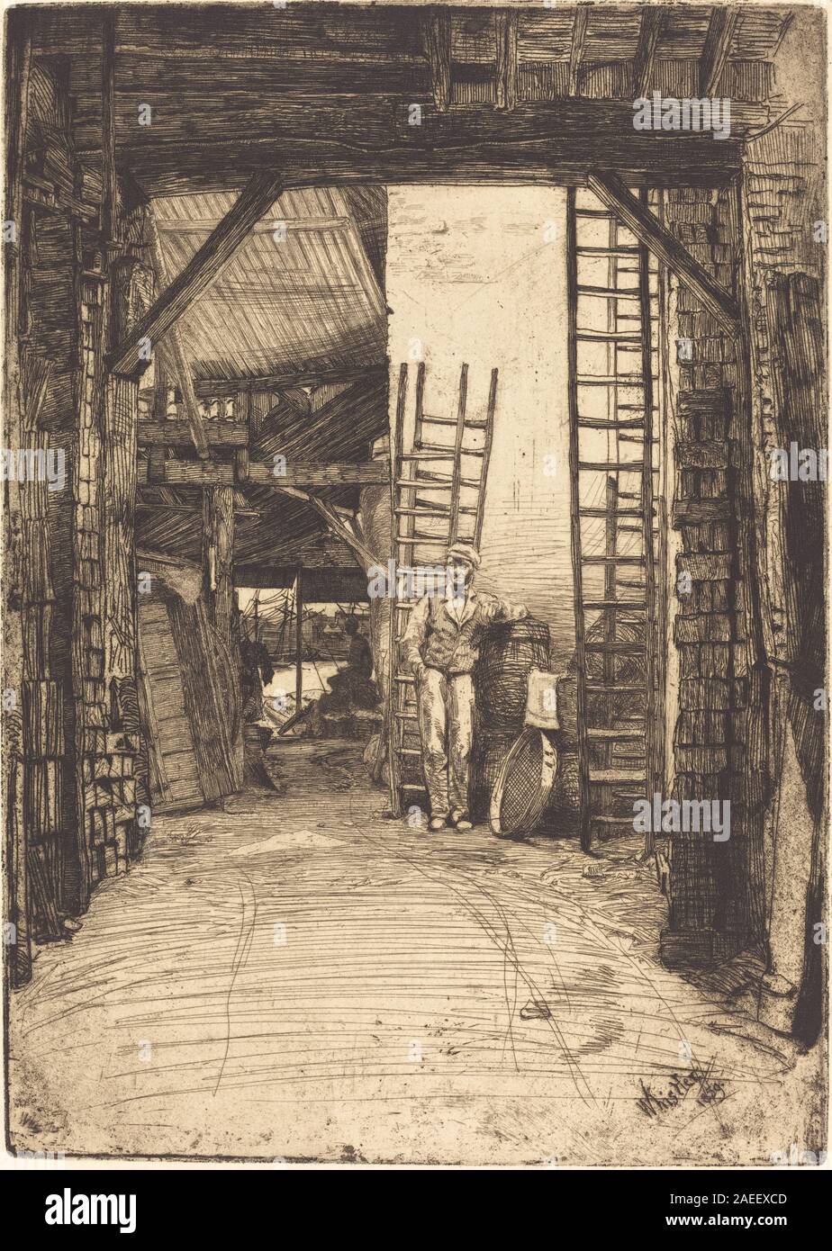 James McNeill Whistler, The LimeBurner, 1859 The LimeBurner; 1859date