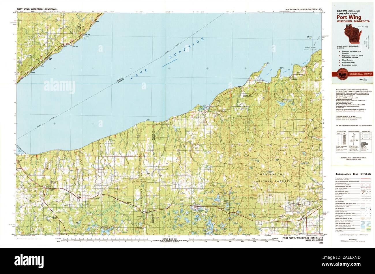 Map of port wing Cut Out Stock Images & Pictures Alamy