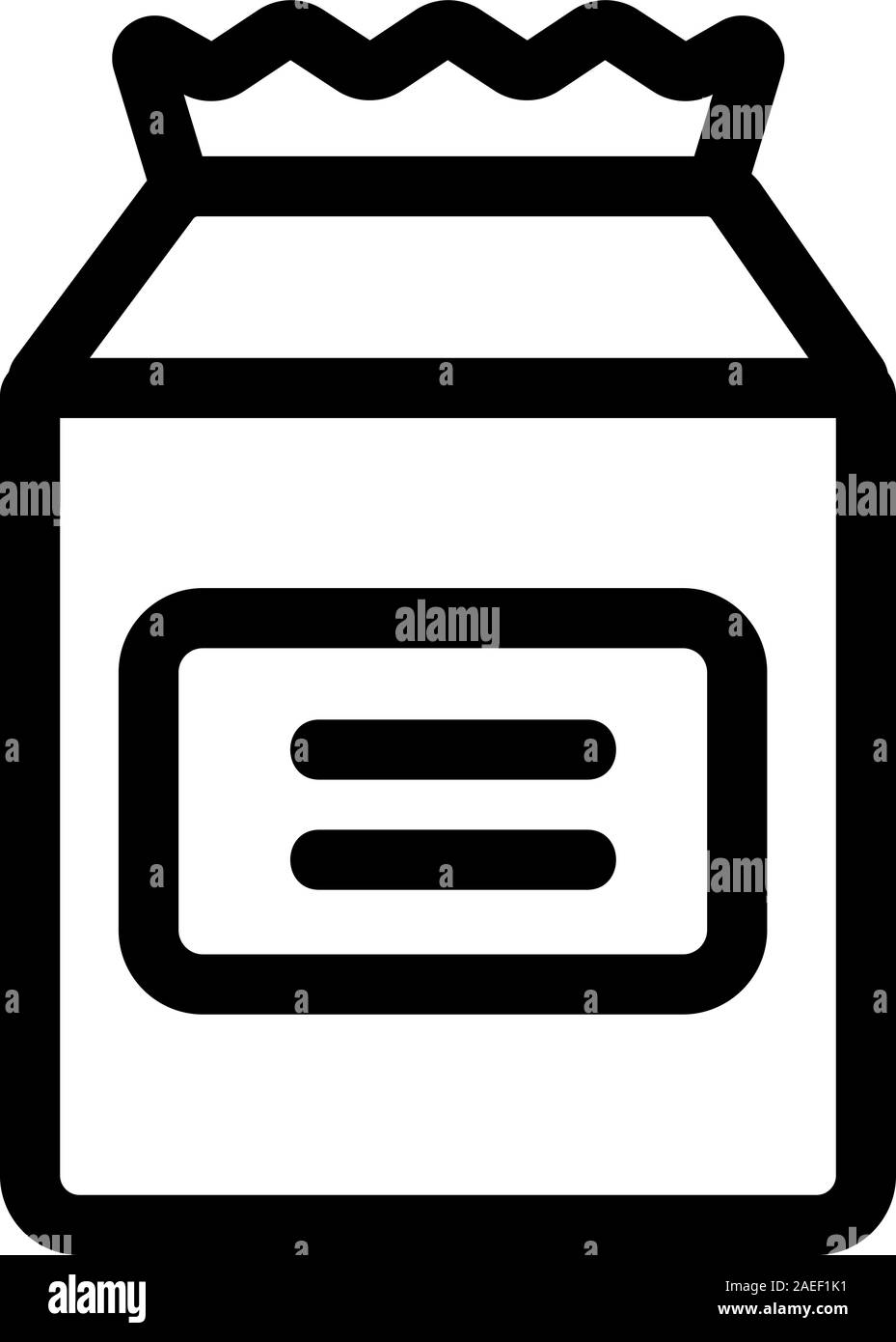 Protein icon vector packaging. Isolated contour symbol illustration ...