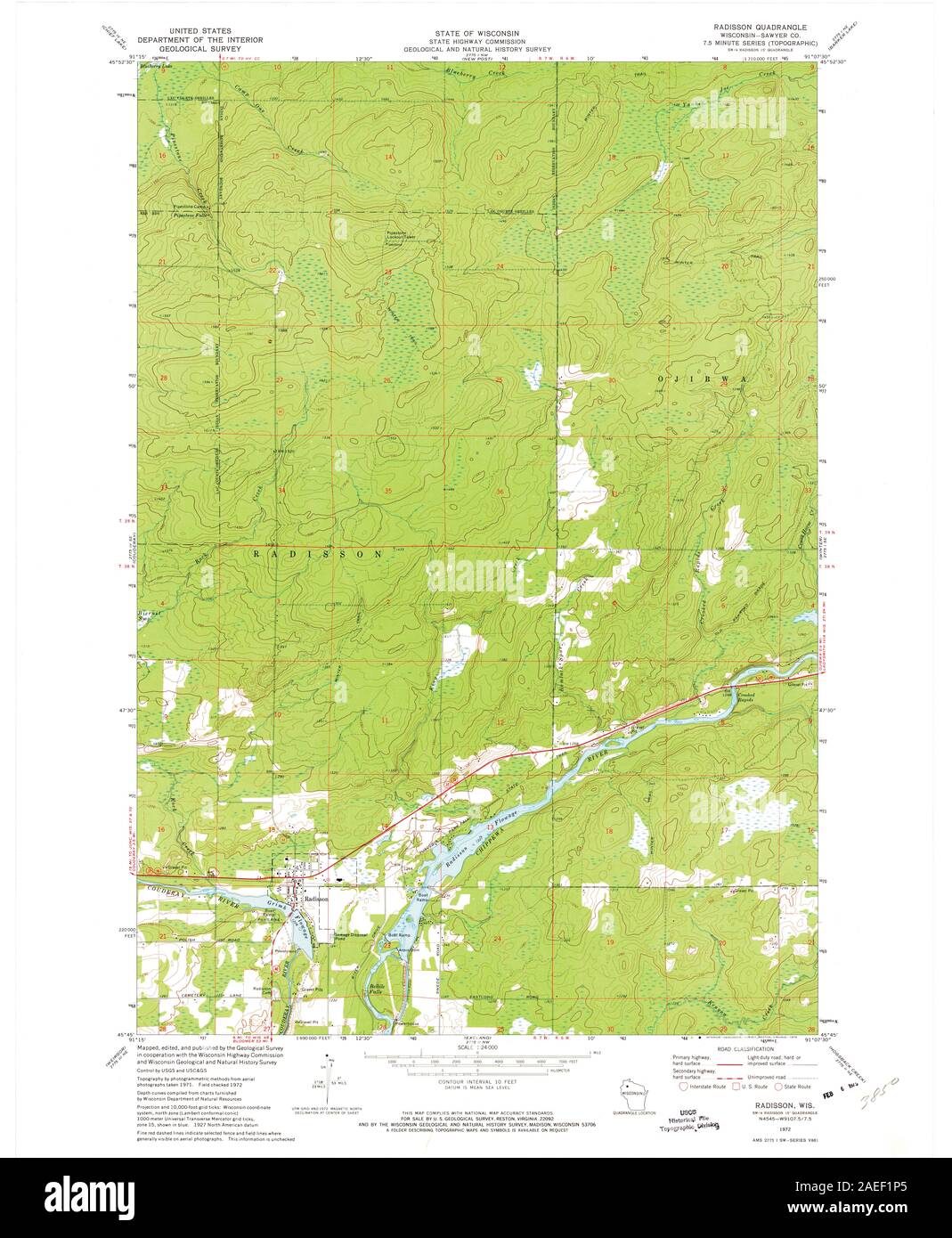 WI Radisson 800564 1972 24000 Restoration Stock Photo Alamy