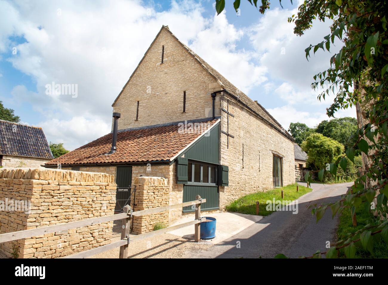 A barn conversion near Stroud, Gloucestershire UK Stock Photo