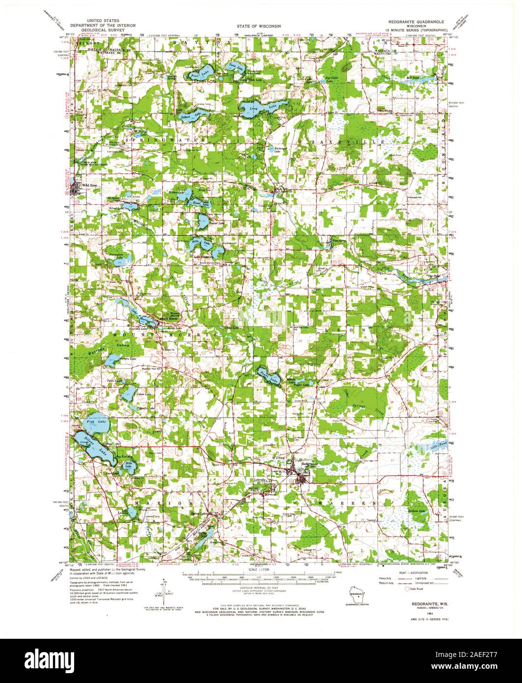 WI Redgranite 803014 1961 62500 Restoration Stock Photo Alamy