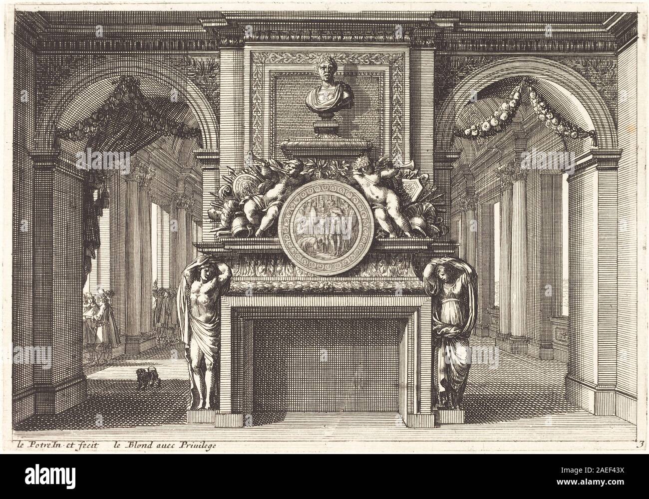 Jean Lepautre Fireplaces And Other Interior Decorations