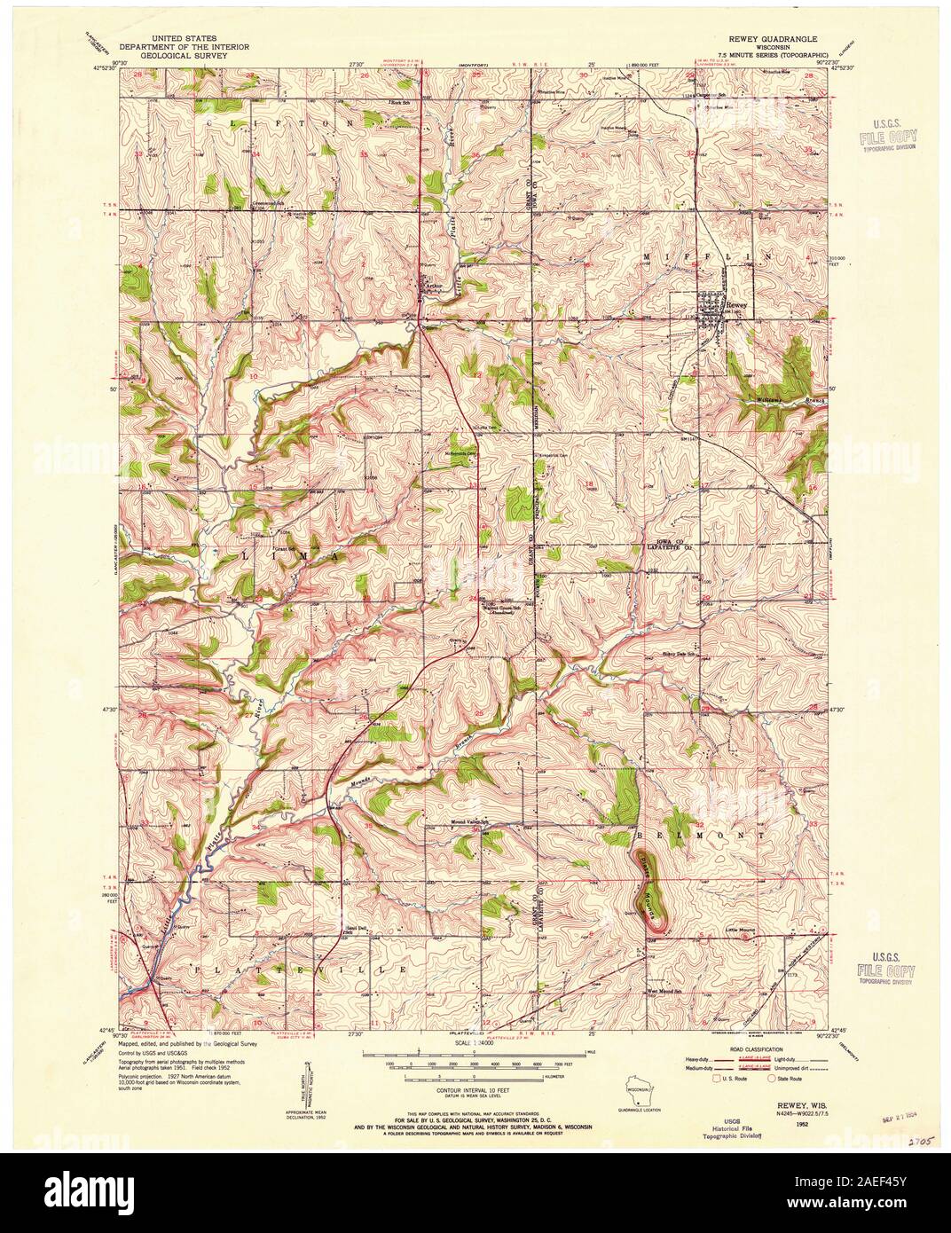 WI Rewey 800576 1952 24000 Restoration Stock Photo Alamy