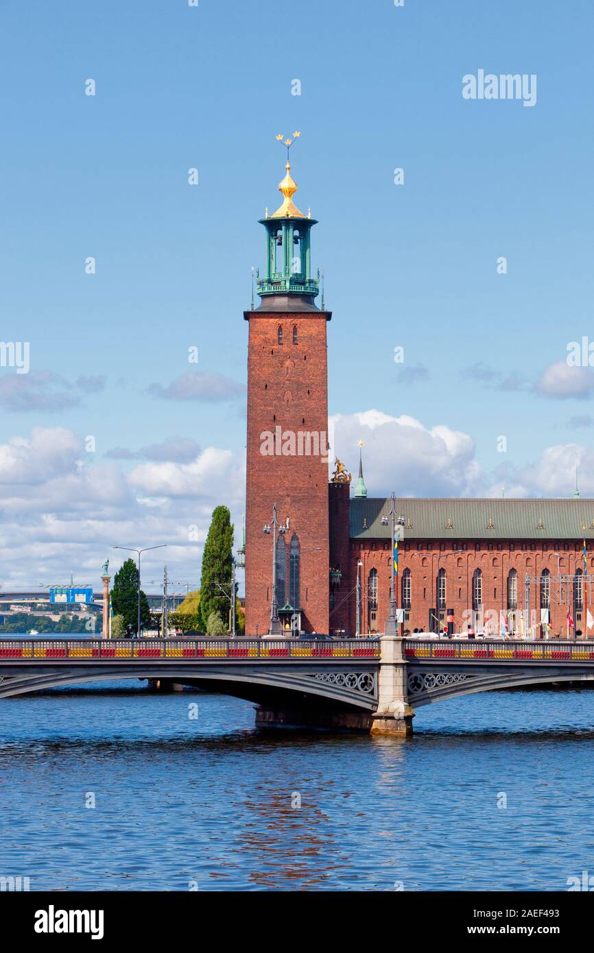 Sweden Stockholm Town Hall Stock Photo