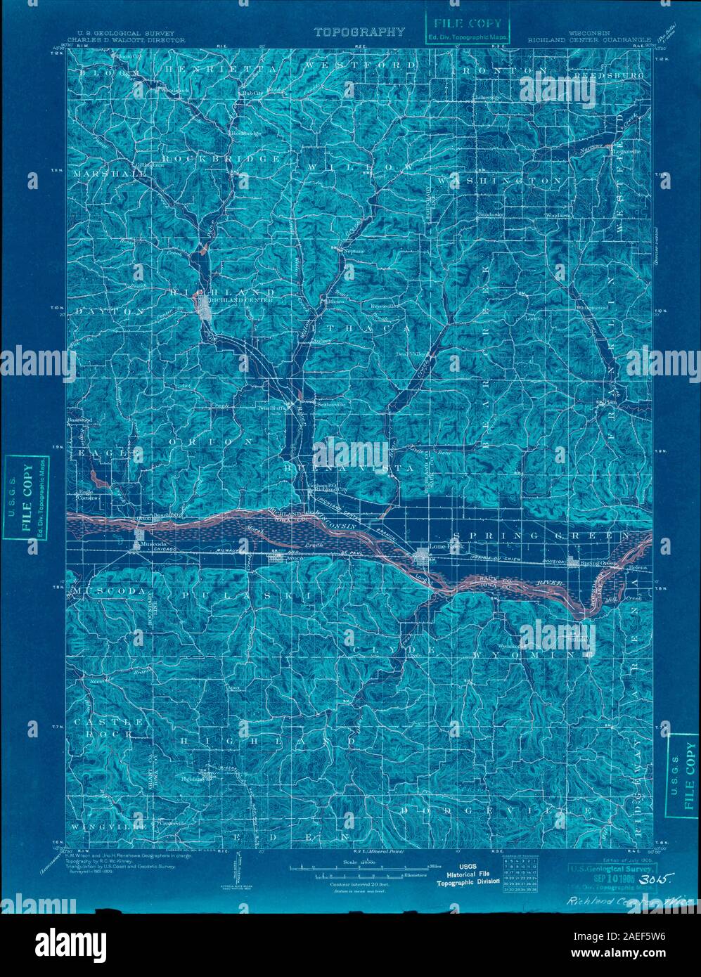 Richland center map hires stock photography and images Alamy