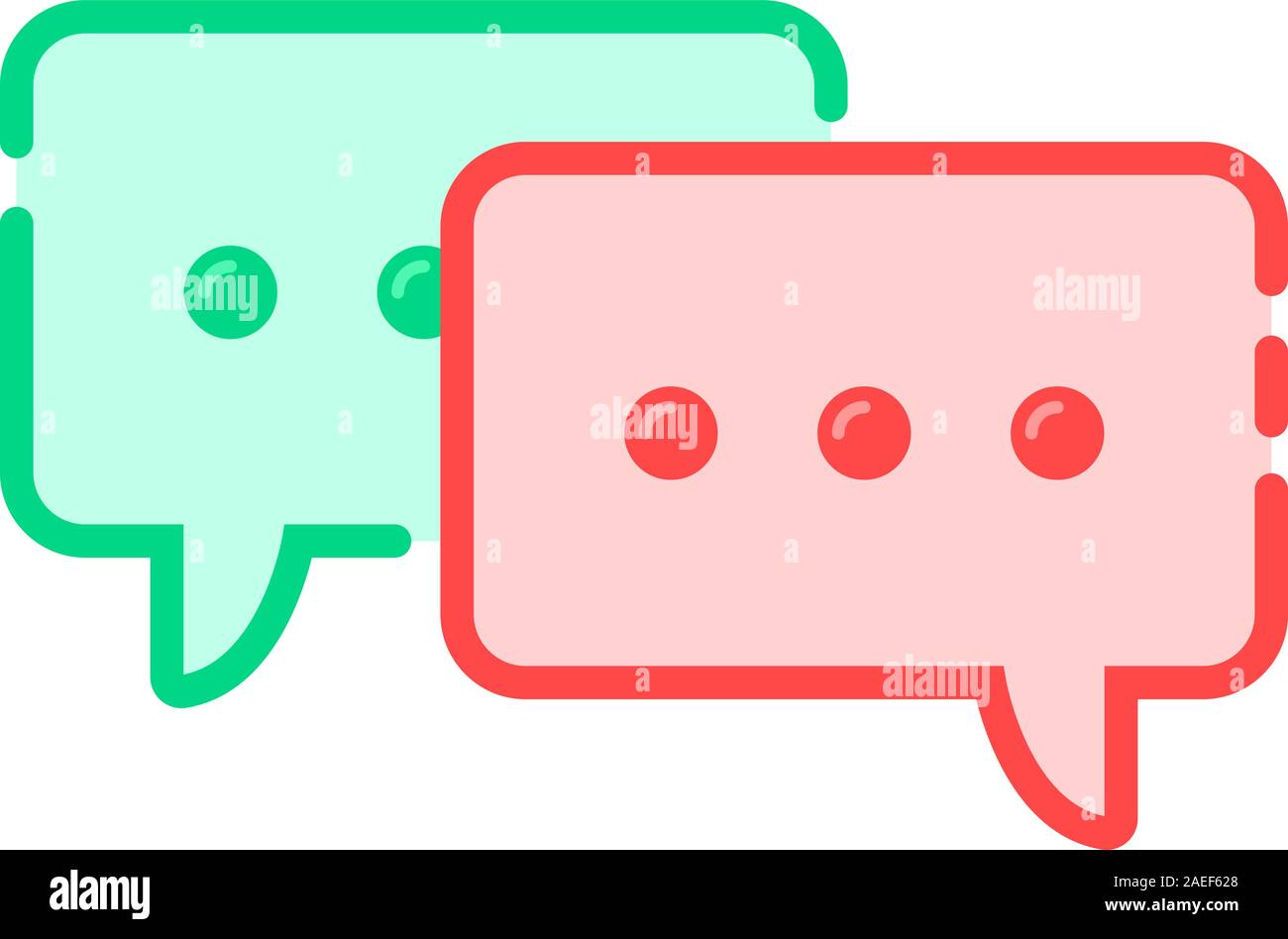 cartoon double speech bubble icon Stock Vector Image & Art Alamy