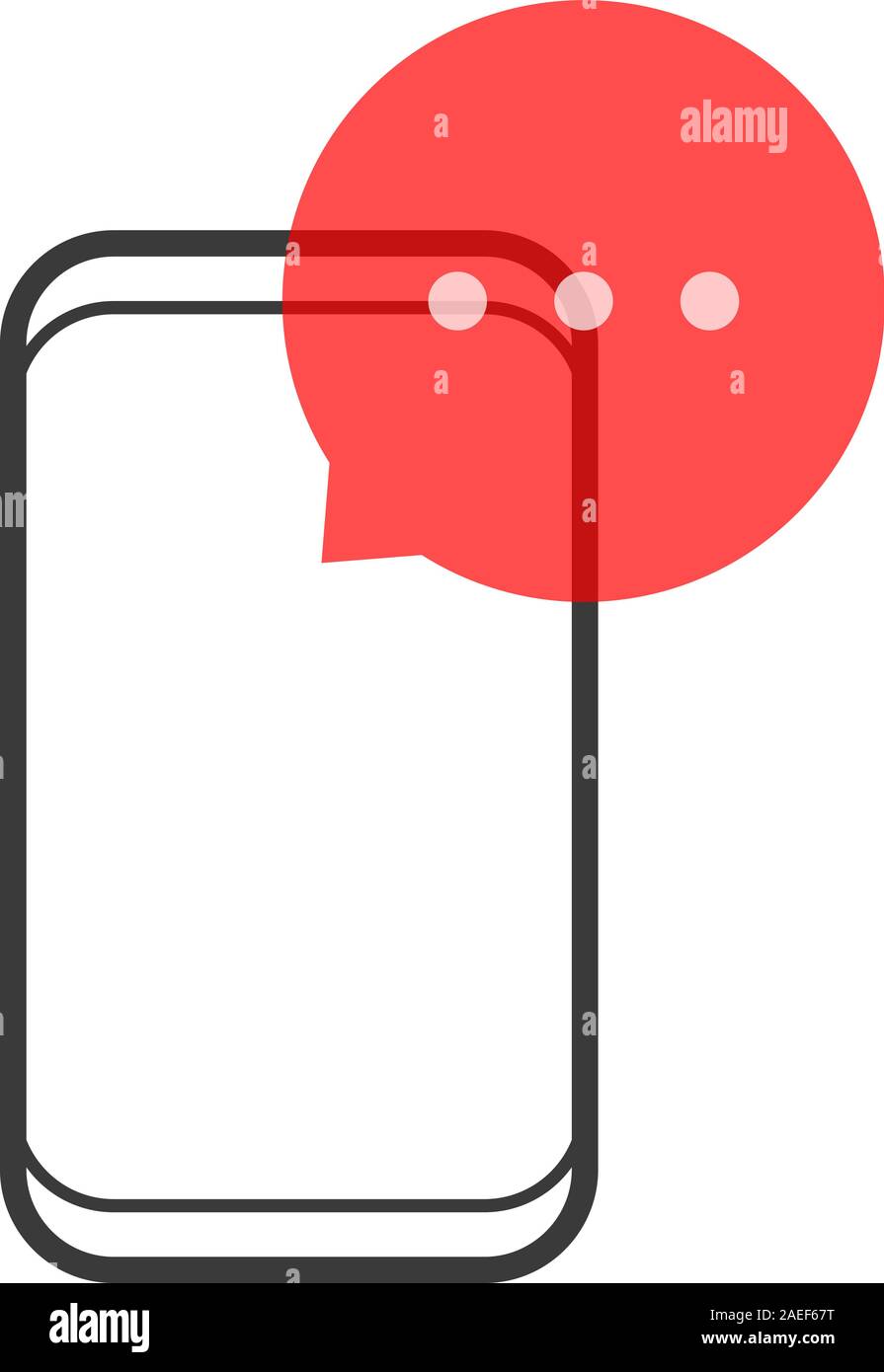 popup message notification like chat or e-mail Stock Vector