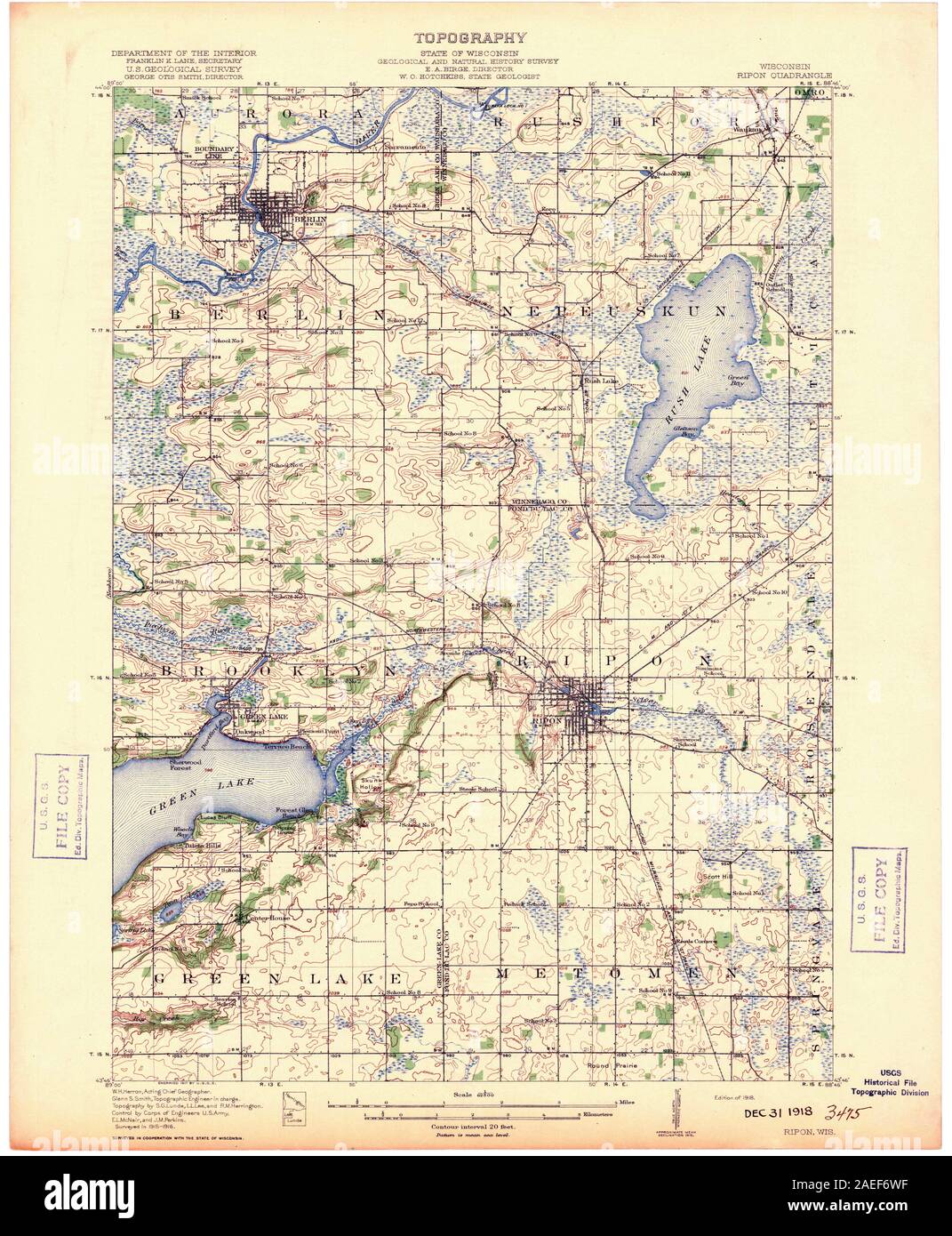 WI Ripon 801271 1918 62500 Restoration Stock Photo Alamy