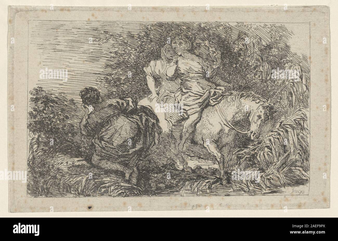 The Flight of Cloelia, 1763-1764, depicts the legendary Roman heroine ...