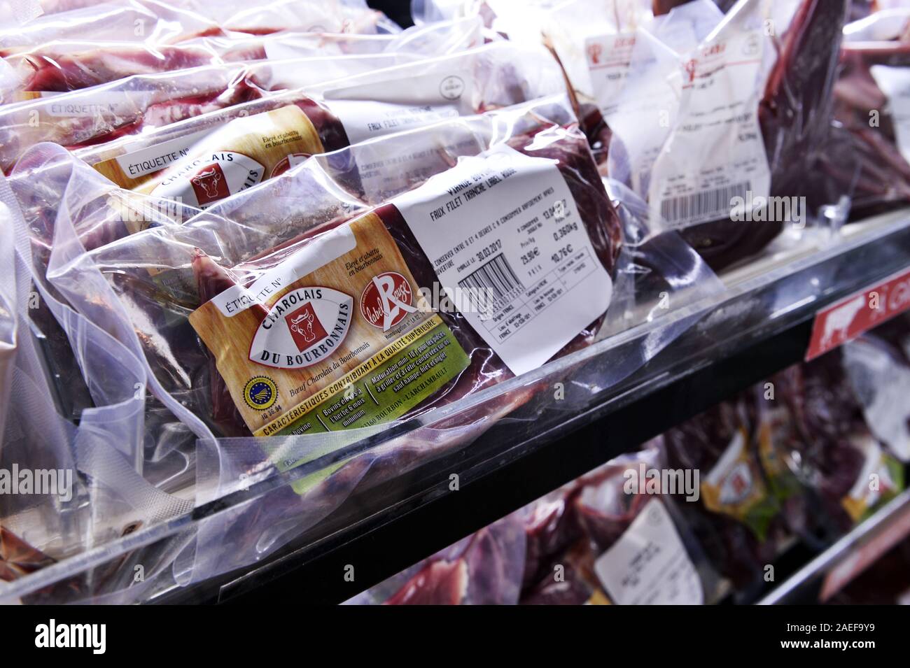 Beef Meat restaurant Paris France Stock Photo Alamy