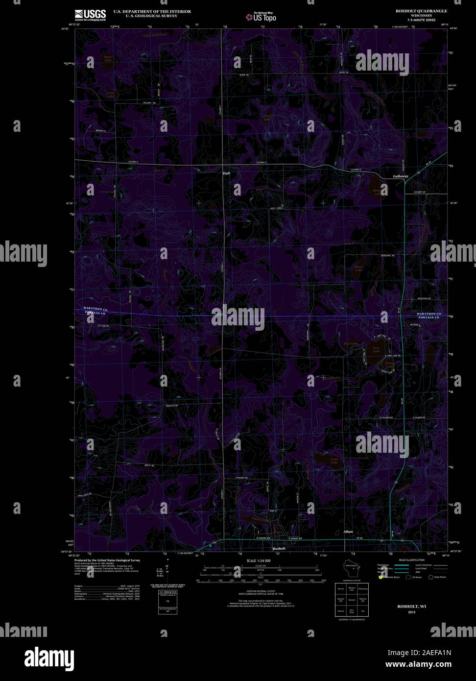 Map of rosholt hires stock photography and images Alamy