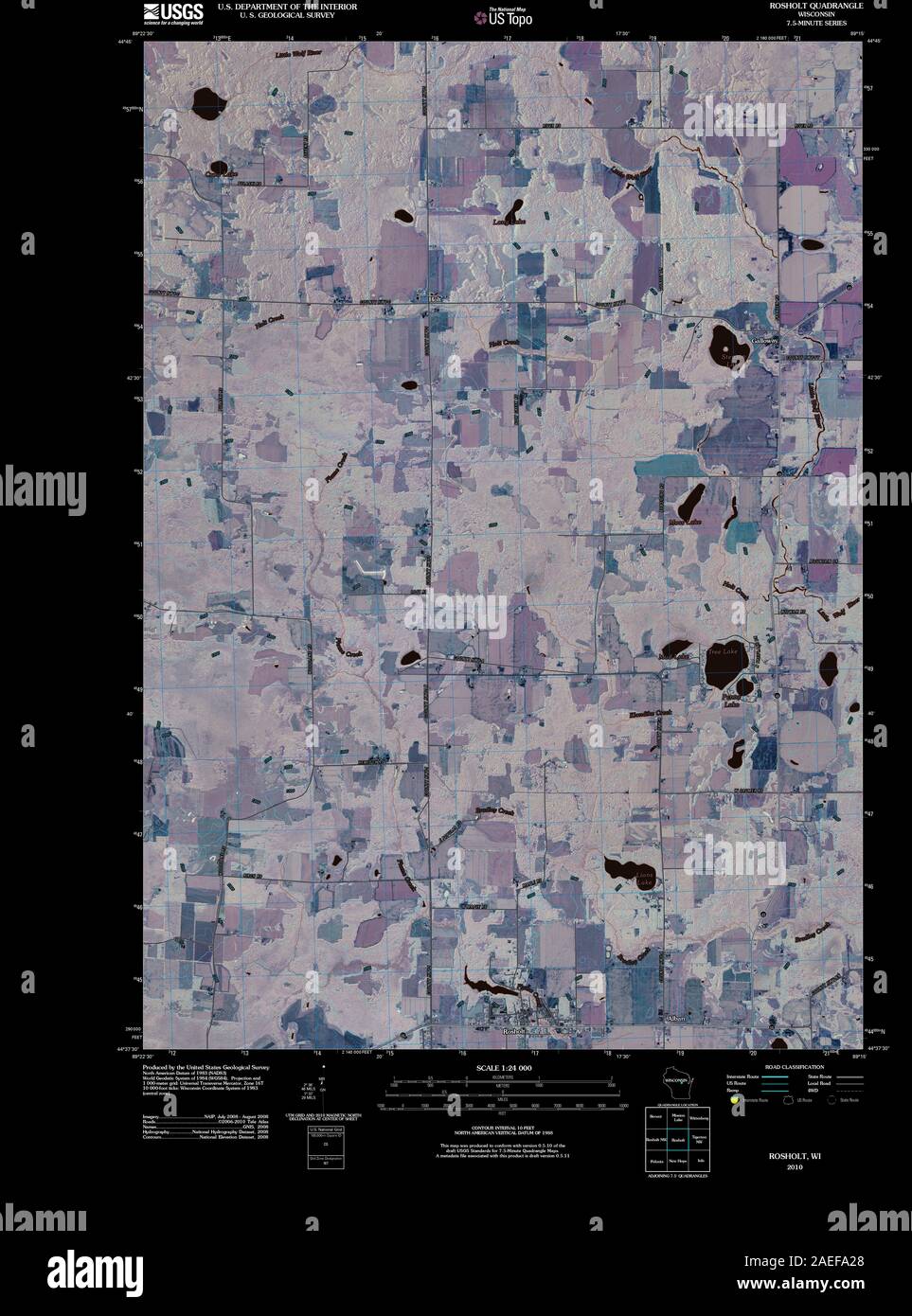 Map of rosholt hires stock photography and images Alamy