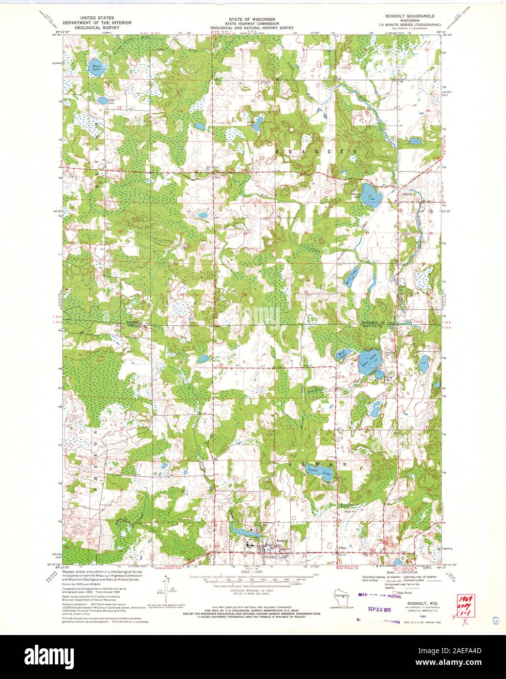 Map of rosholt hires stock photography and images Alamy