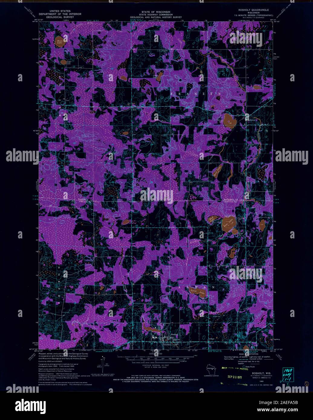 Map of rosholt hires stock photography and images Alamy