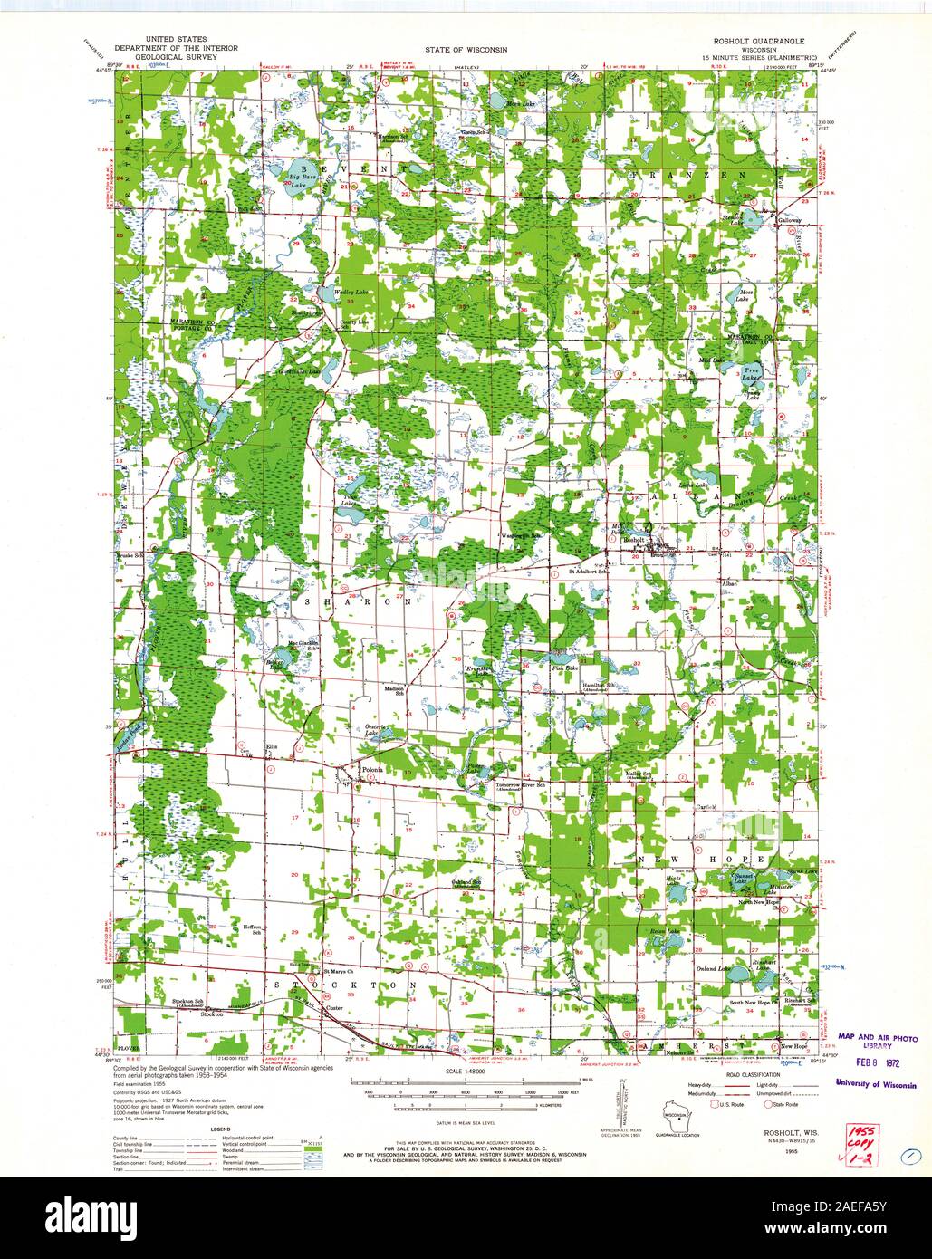 Map of rosholt hires stock photography and images Alamy