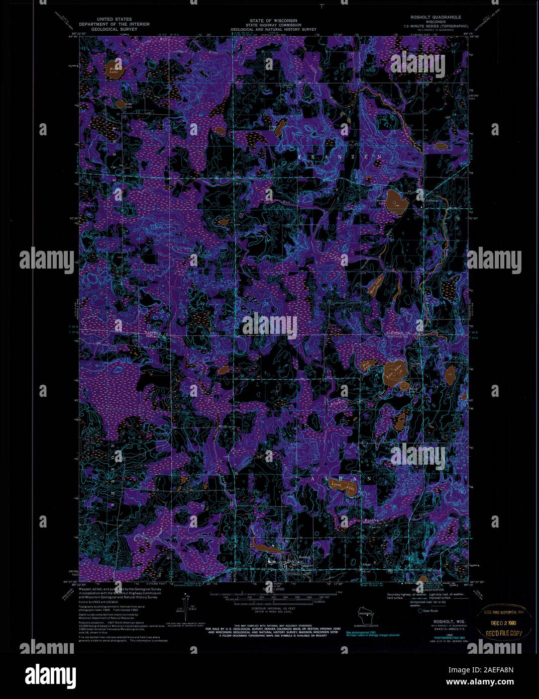 Map of rosholt hires stock photography and images Alamy