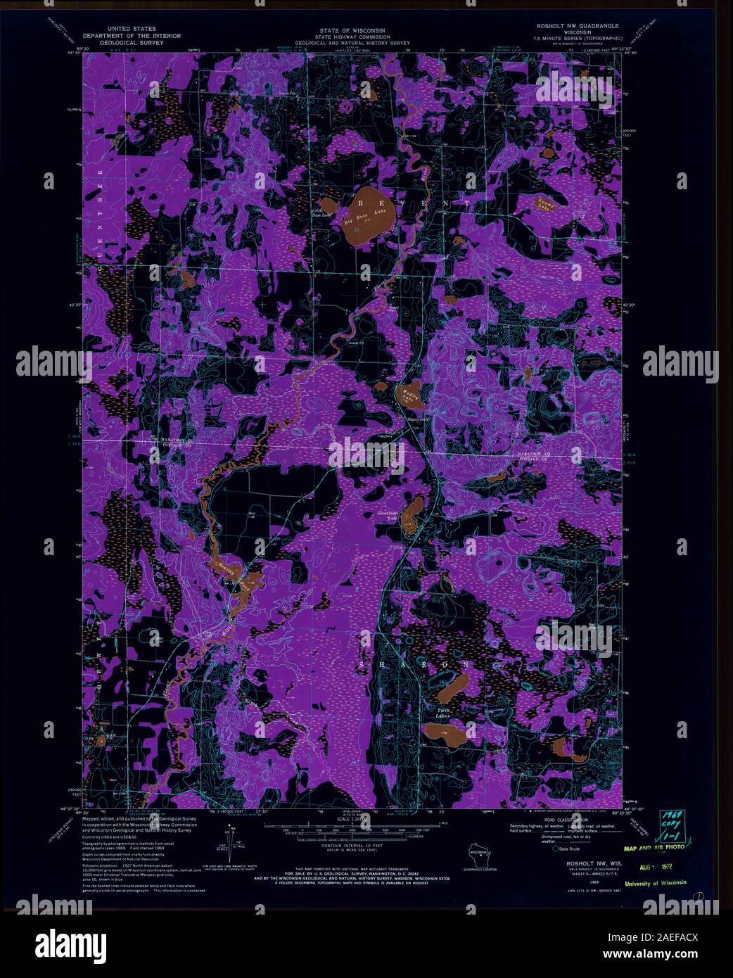 Map of rosholt hires stock photography and images Alamy