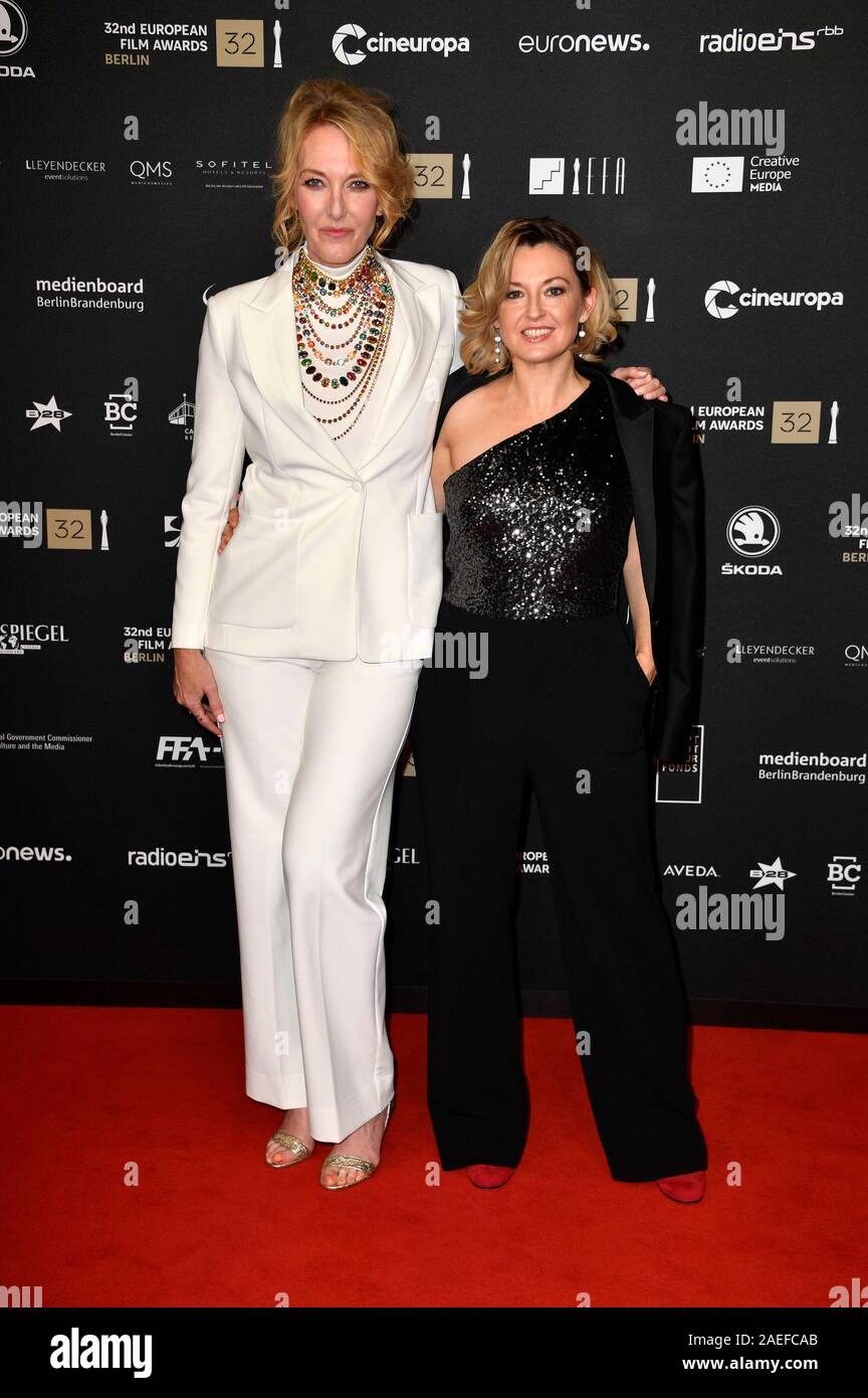 Berlin, Deutschland. 07th Dec, 2019. Louise Mieritz and Ditte Hansen at the award ceremony of the 32nd European Film Award 2019 at the Haus der Berliner Festspiele. Berlin, 07.12.2019 | usage worldwide Credit: dpa/Alamy Live News Stock Photo