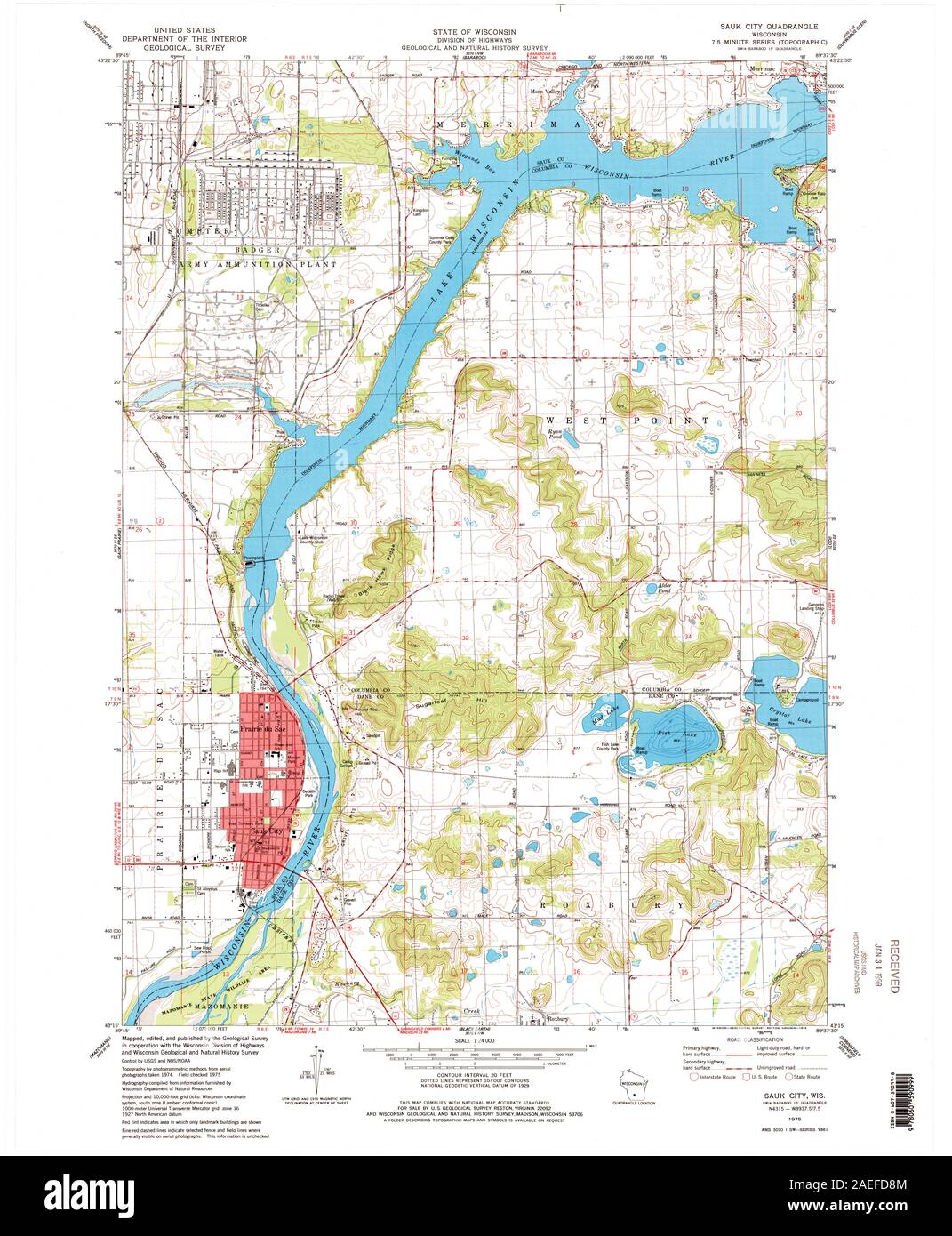 Map of sauk city hires stock photography and images Alamy