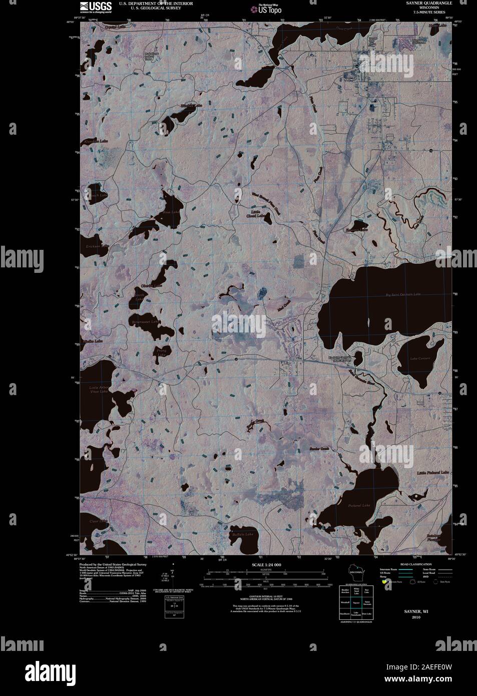 Sayner map hires stock photography and images Alamy