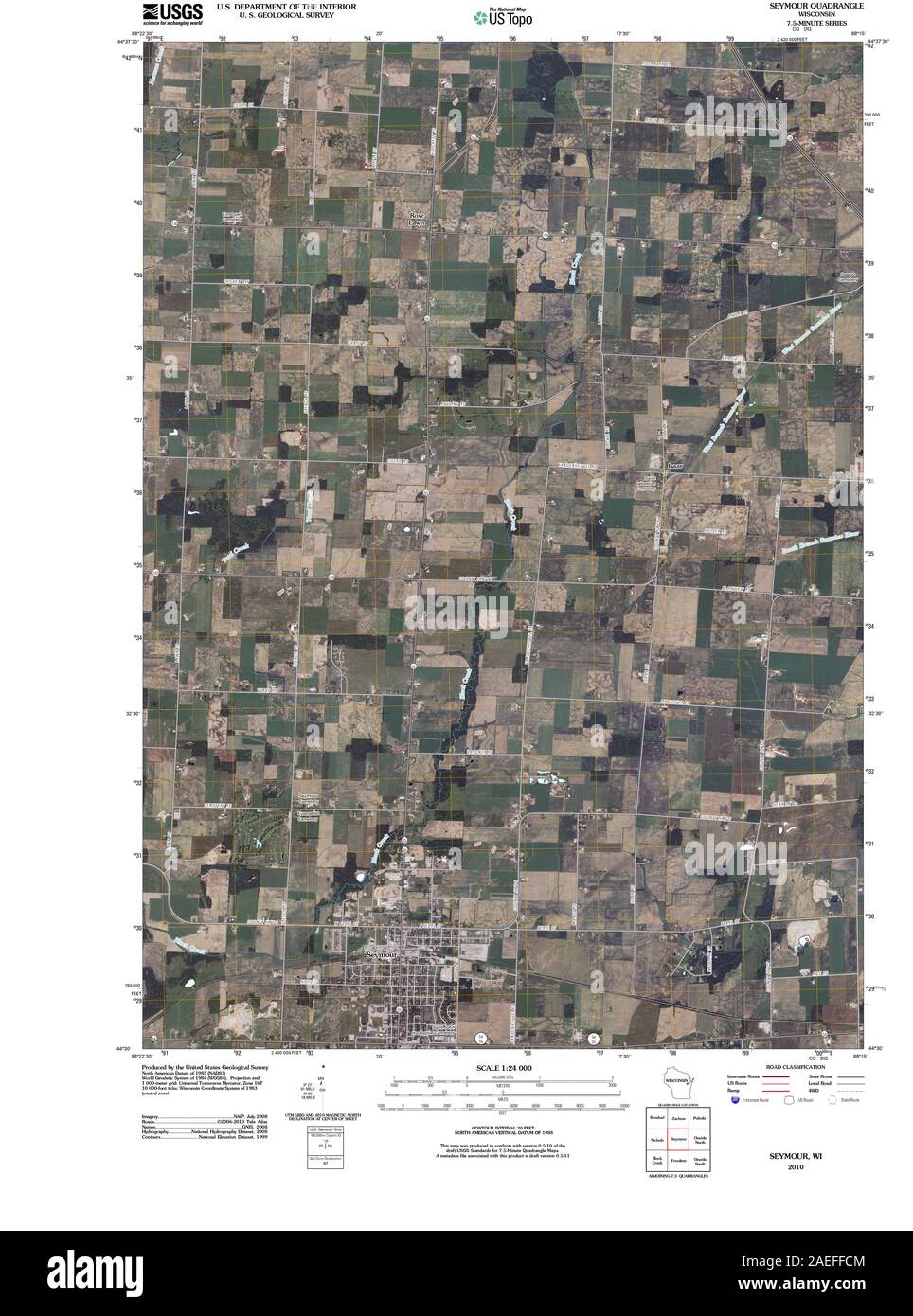 Map of seymour Cut Out Stock Images & Pictures Alamy