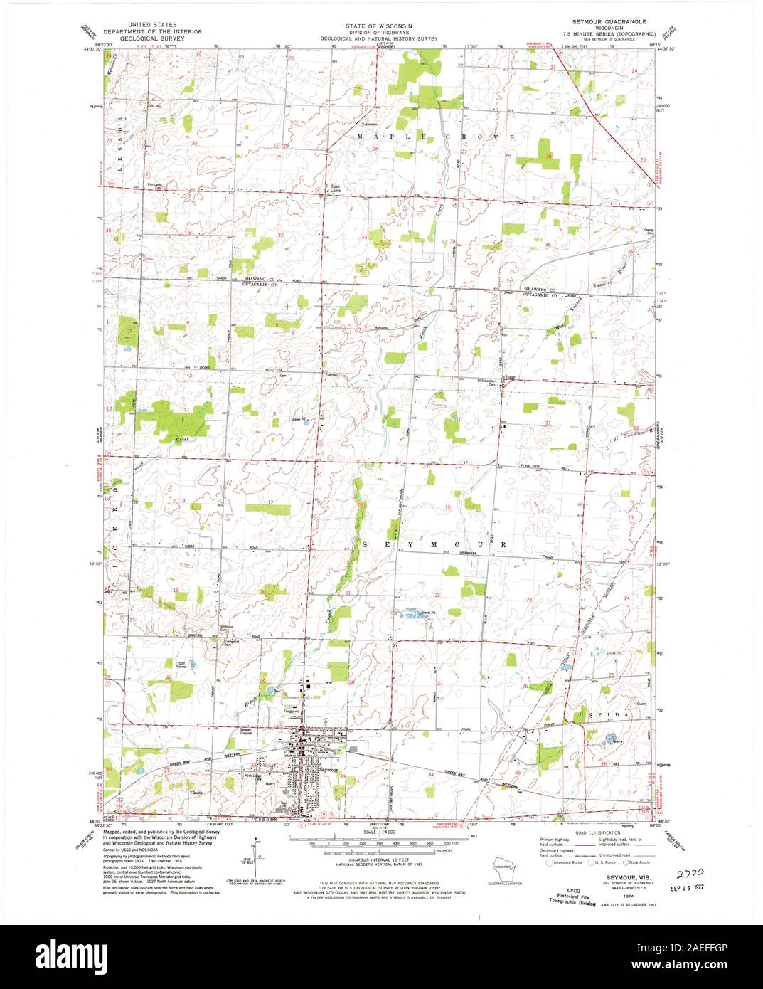 WI Seymour 800602 1974 24000 Restoration Stock Photo Alamy